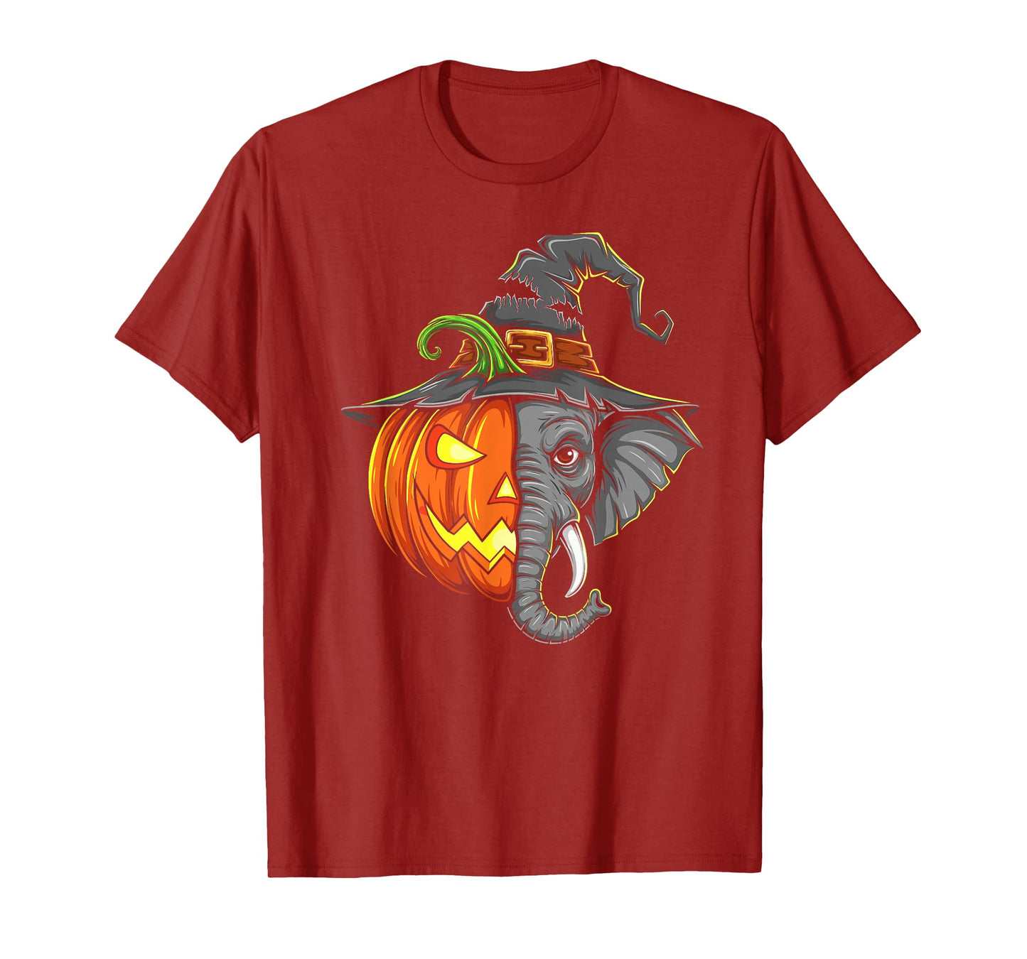 Elephant Pumpkin Jack O Lantern Halloween Kids Mens Womens T-Shirt