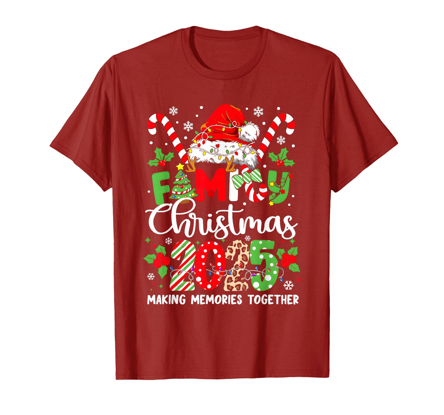Family Christmas 2025 Matching Outfit Xmas Squad Santa T-Shirt