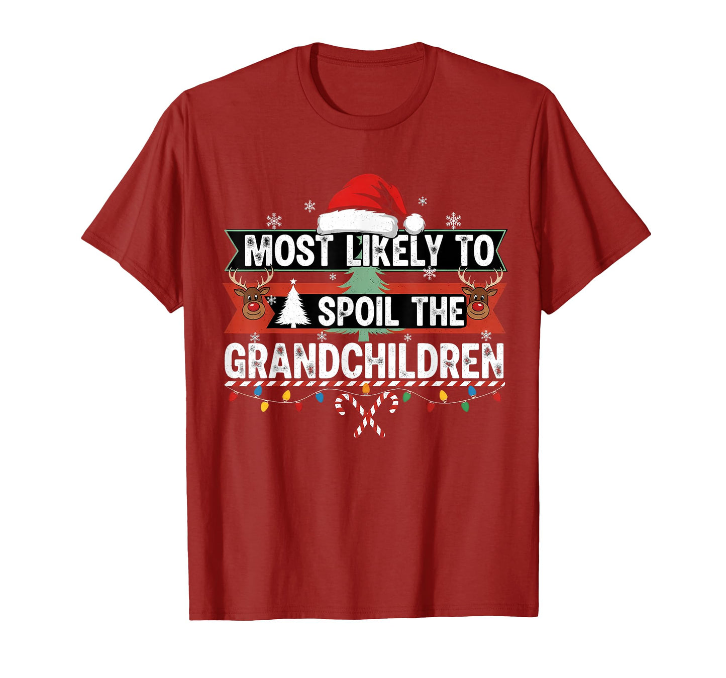 Christmas Party Most Likely to Spoil The Grandchild Fun T-Shirt