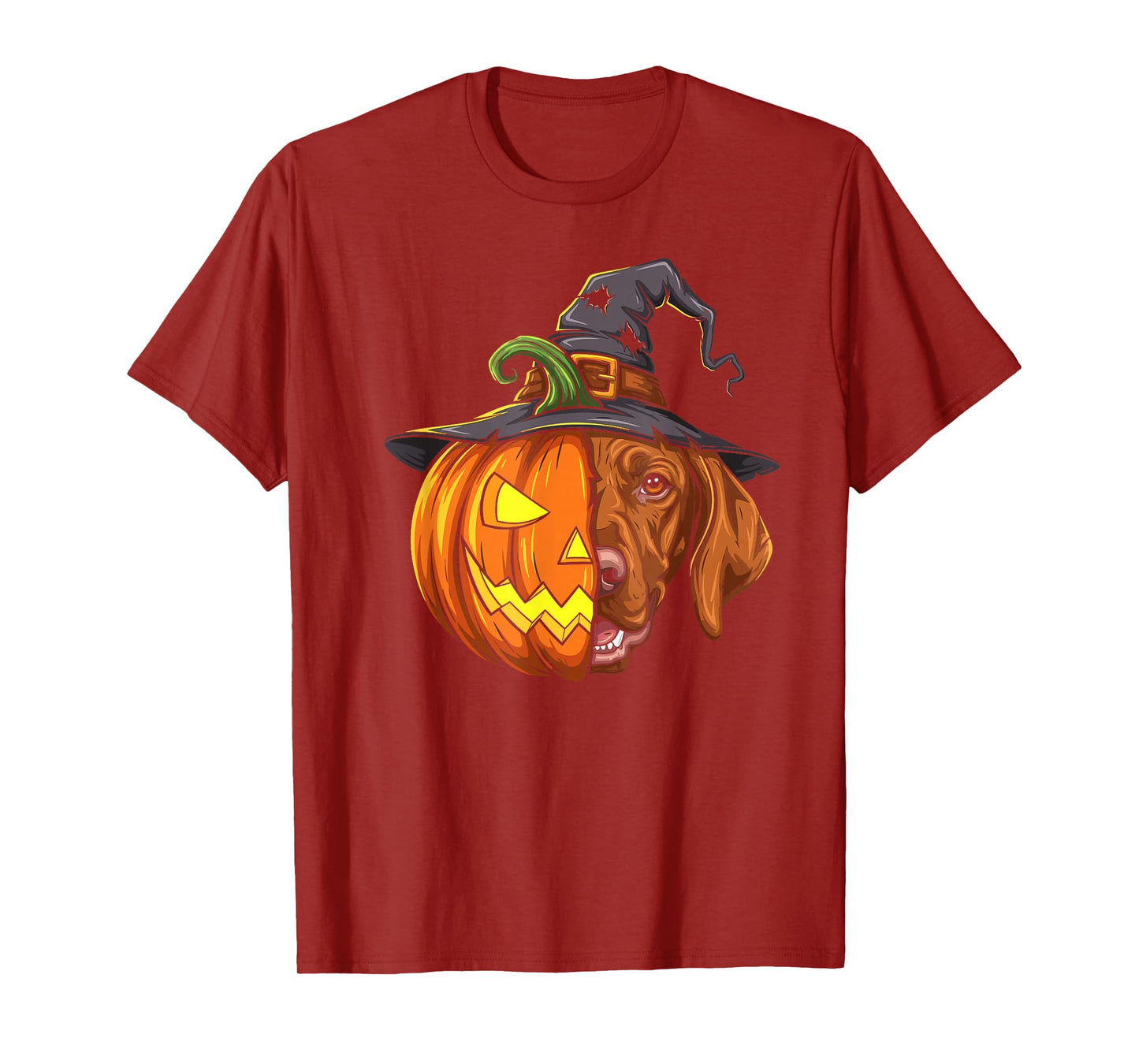 Vizsla Pumpkin Jack O Lantern Halloween Kids Mens Womens T-Shirt