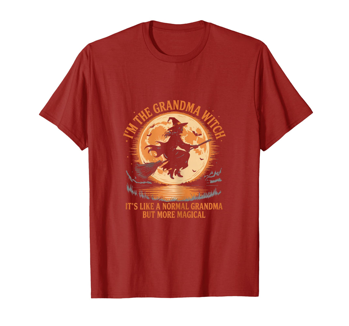Grandma Witch Magical Halloween Design T-Shirt