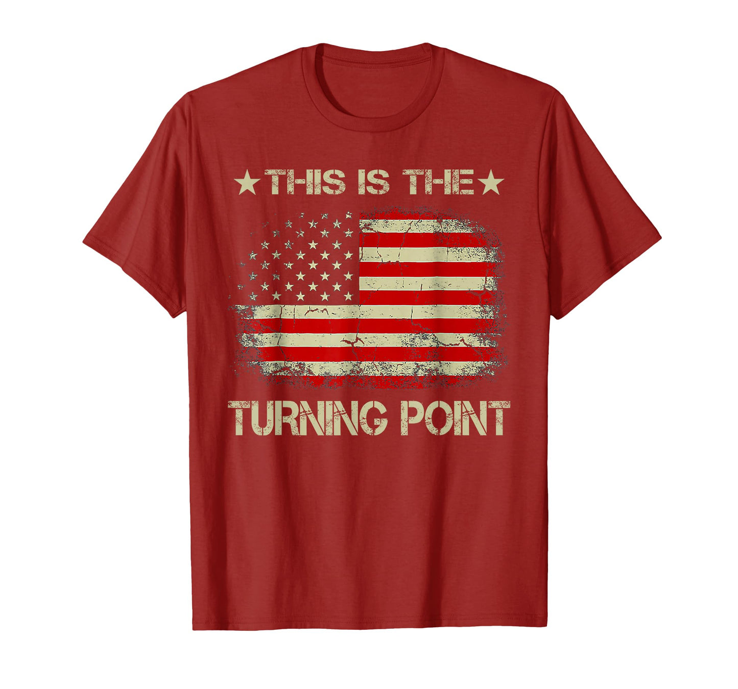 This is The Turning Point American Flag Vintage Tee T-Shirt