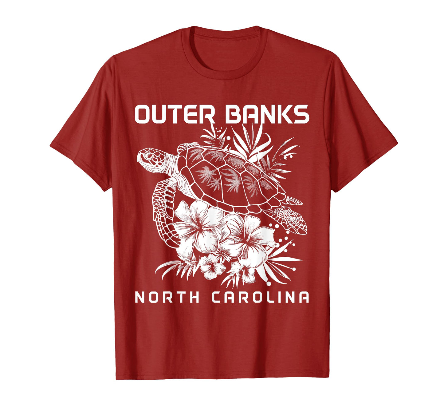 Outer Banks North Carolina Sea Turtle Surf Surfer T-Shirt