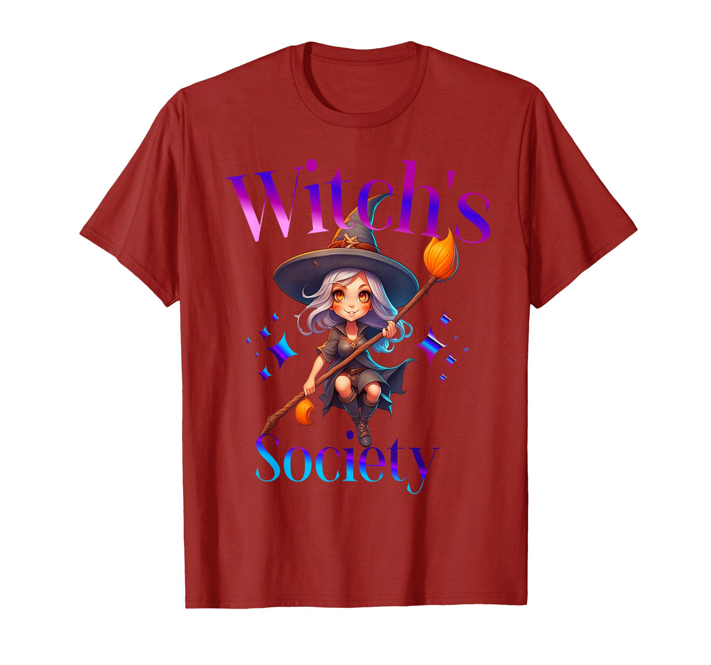 Halloween Witch Magic Cute Fantasy Spooky Broom Charm T-Shirt