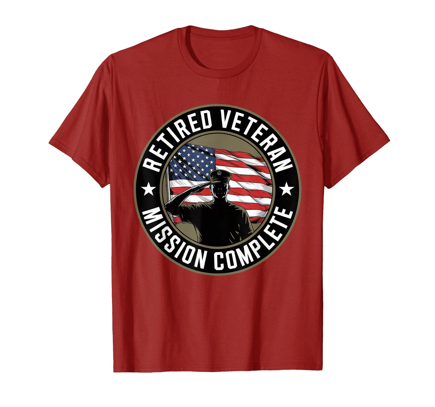 Patriotic Retired Veteran Day Proud US Army Vintage American T-Shirt