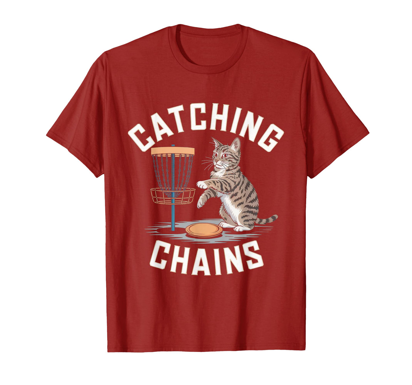 Funny Disc Golf Cat Lover Men Women Disc Golf Player Golfer T-Shirt