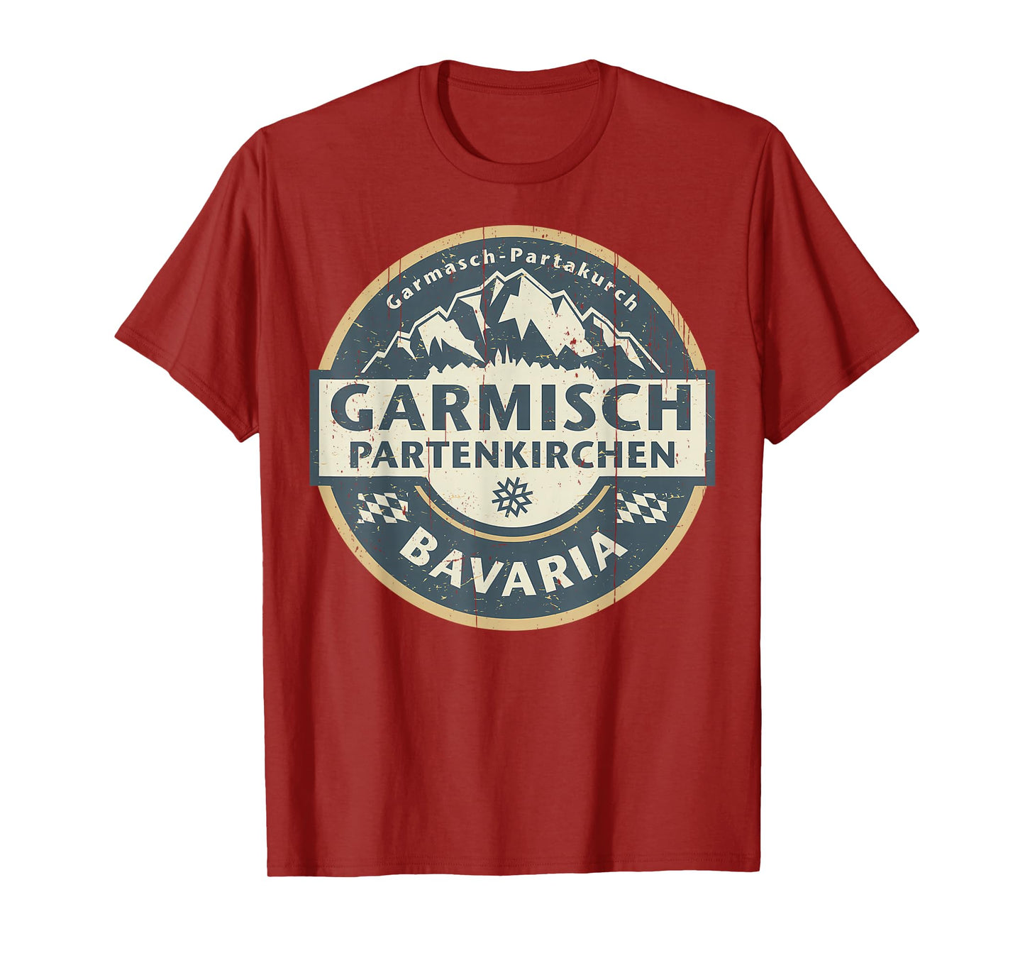 Vintage Garmisch-Partenkirchen, Bavaria, Germany Mountain T-Shirt