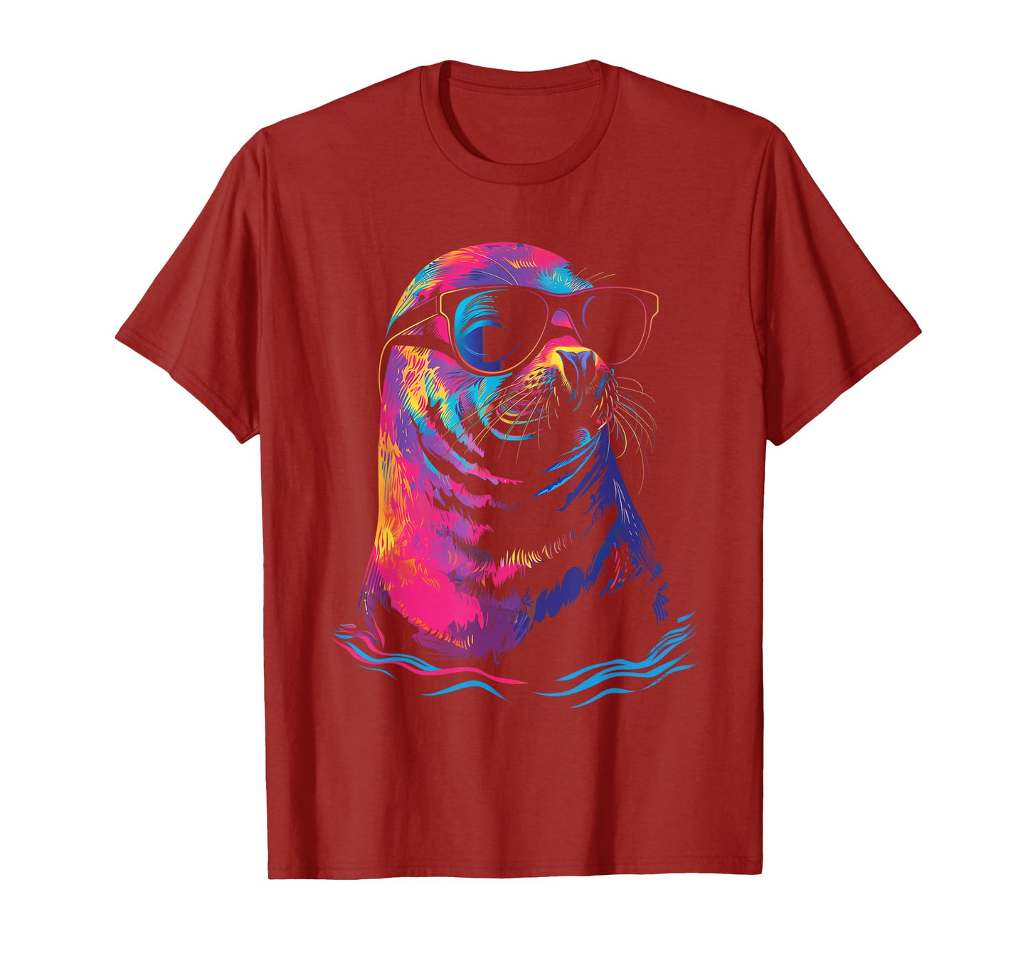 Seal Sunglasses Sea Lion Ocean Animal T-Shirt
