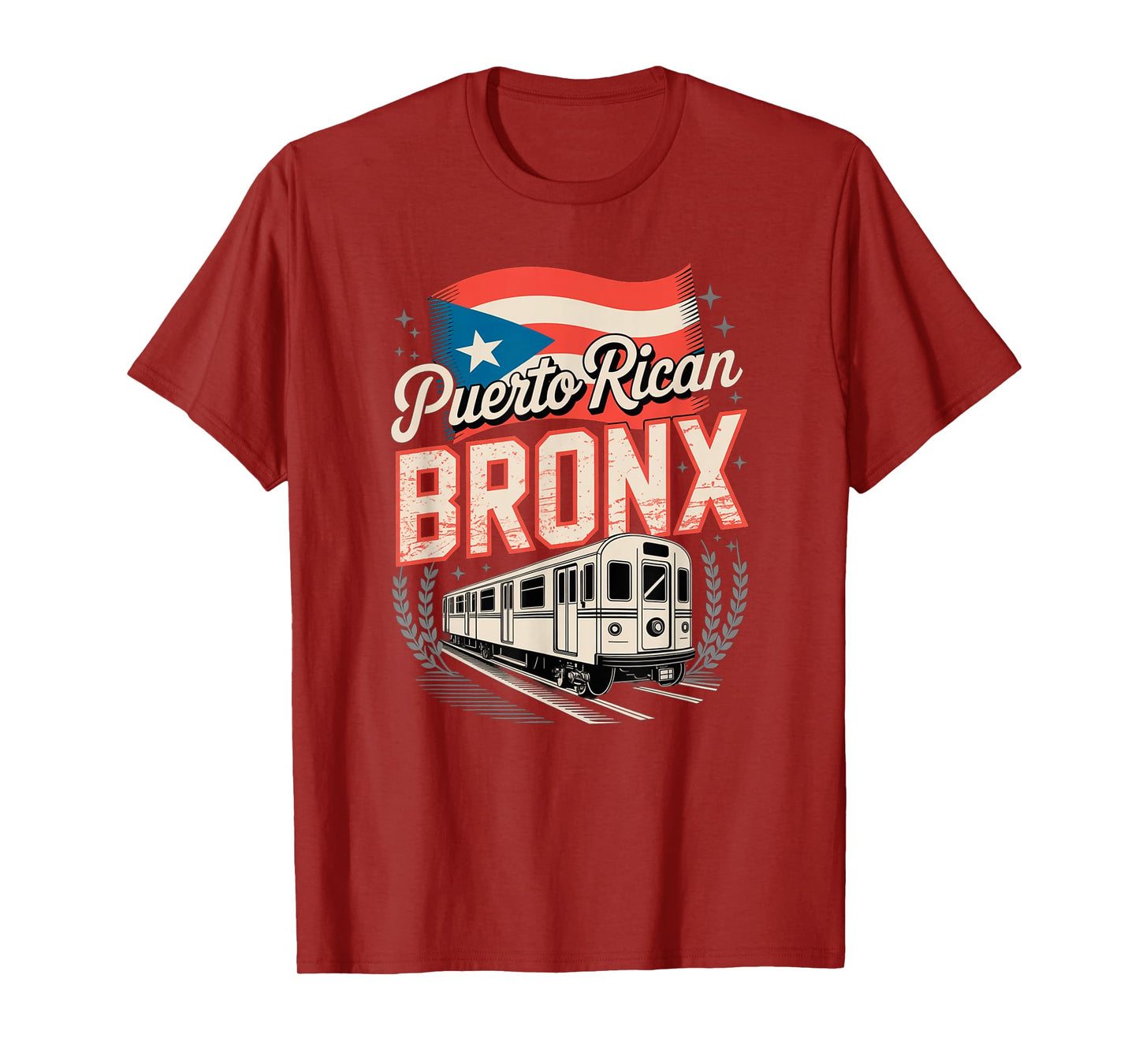 Bronx Puerto Rican Heritage Subway Train Vintage Urban Pride T-Shirt