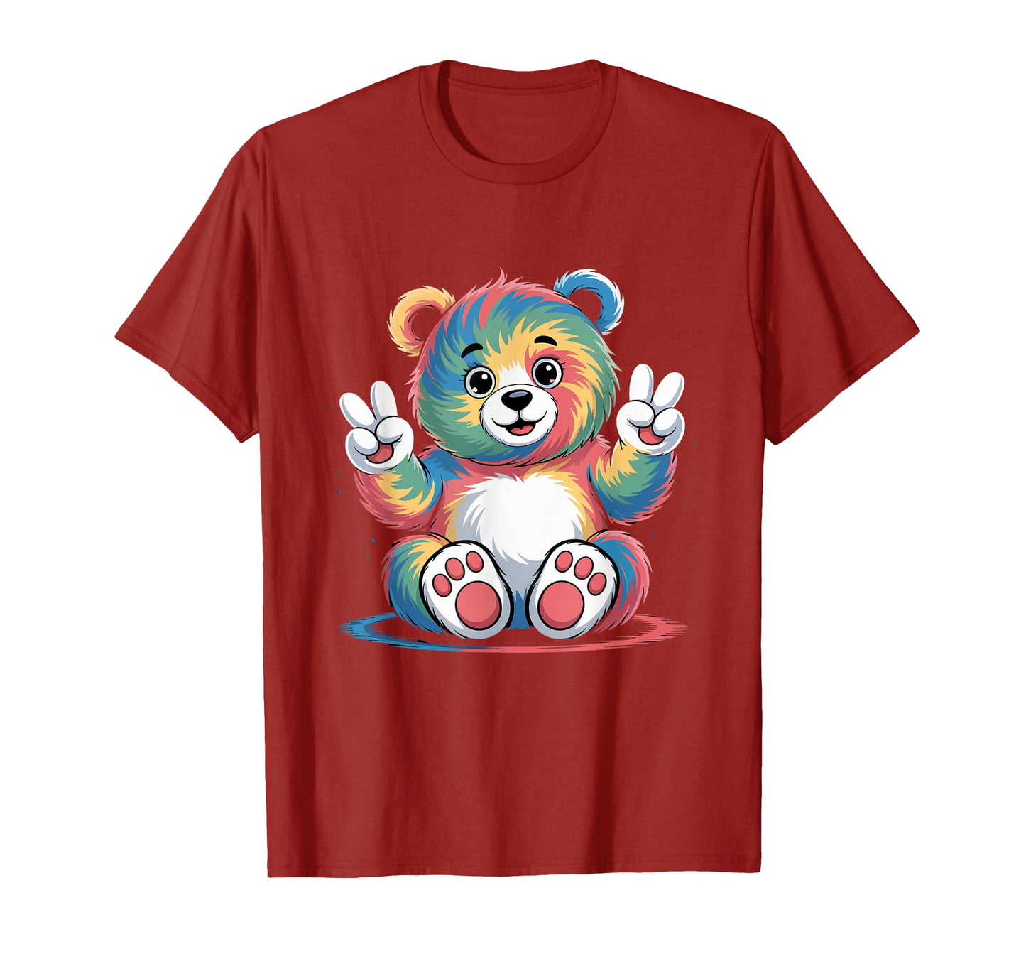 Bear Stuff Bears Tie Dye Frog Peace Sign Hippie Bear Lovers T-Shirt