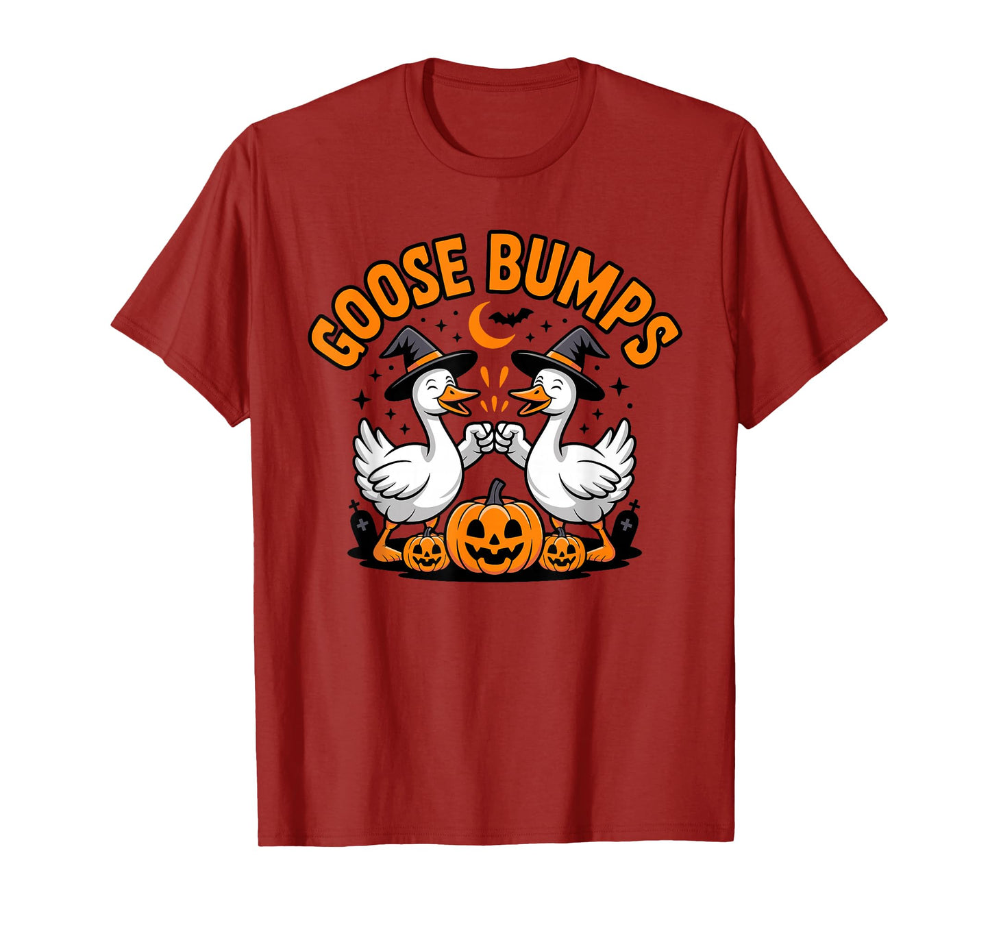 Funny Witch Silly Goose Bumps Halloween Goosebumps T-Shirt