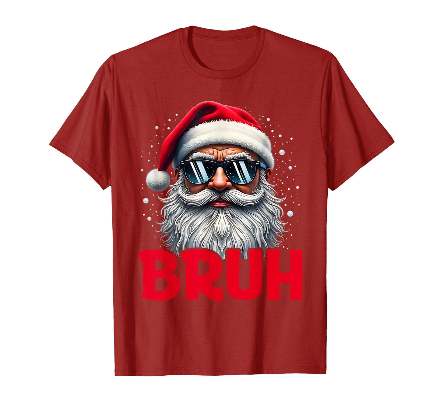 Bruh Meme Funny Saying Bro Greeting Teens Boys Men Christmas T-Shirt