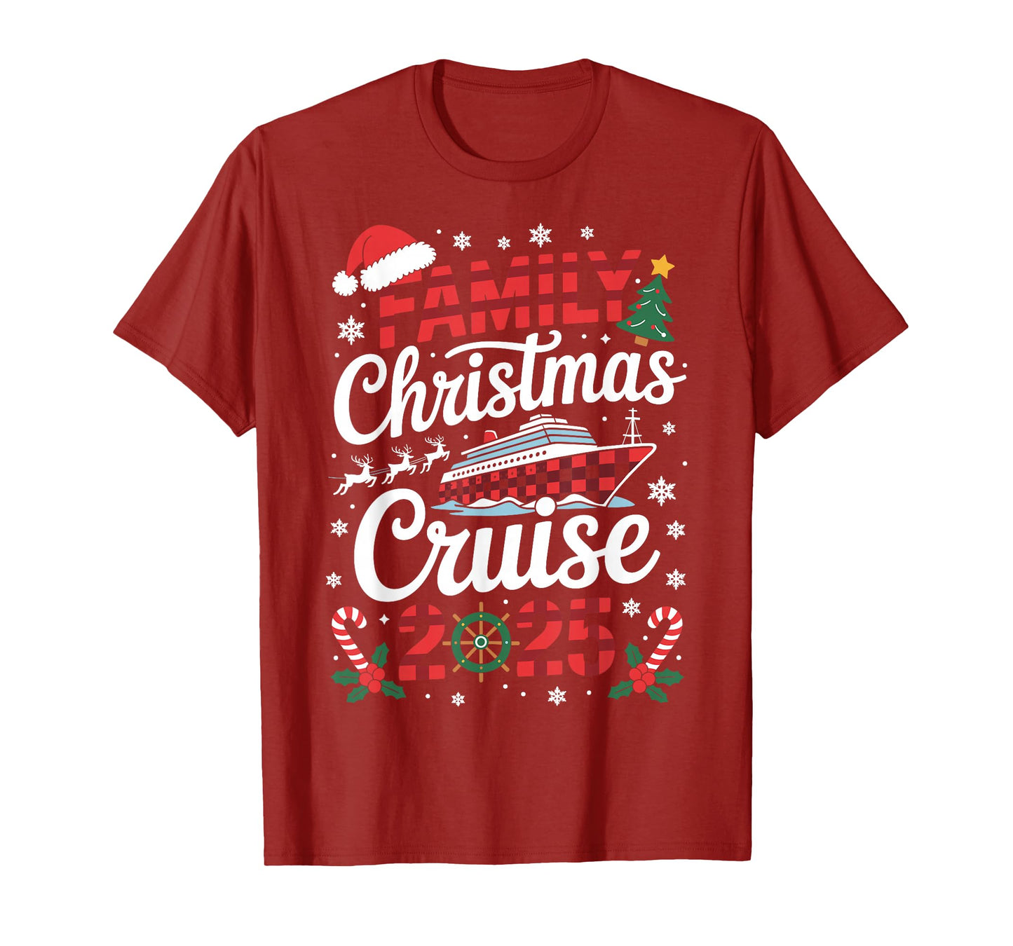 Family Christmas Cruise 2025 Holiday Vacations for Men Women T-Shirt