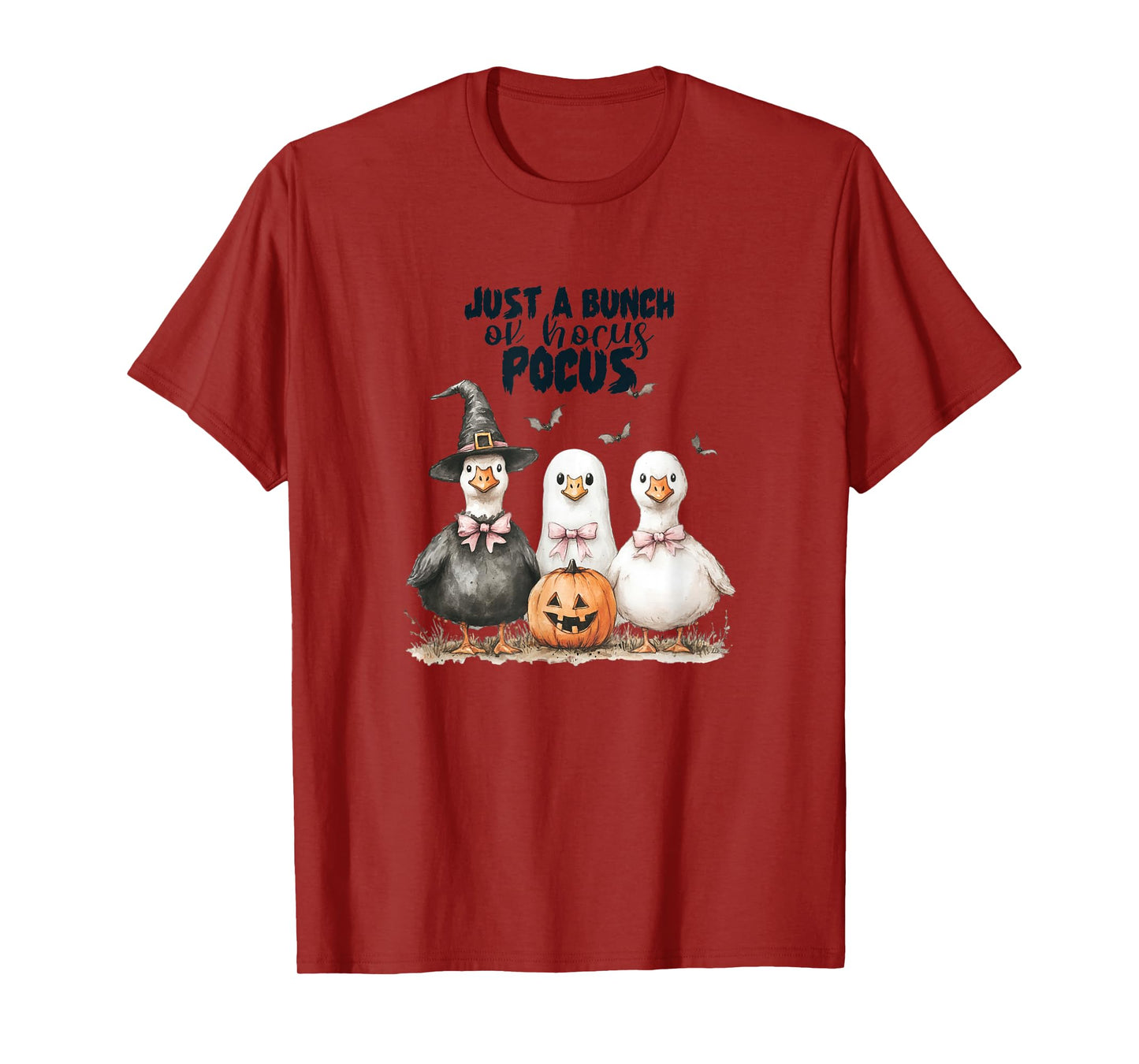 Funny Halloween Goose, Witch Ghost Cute Pet Costume T-Shirt