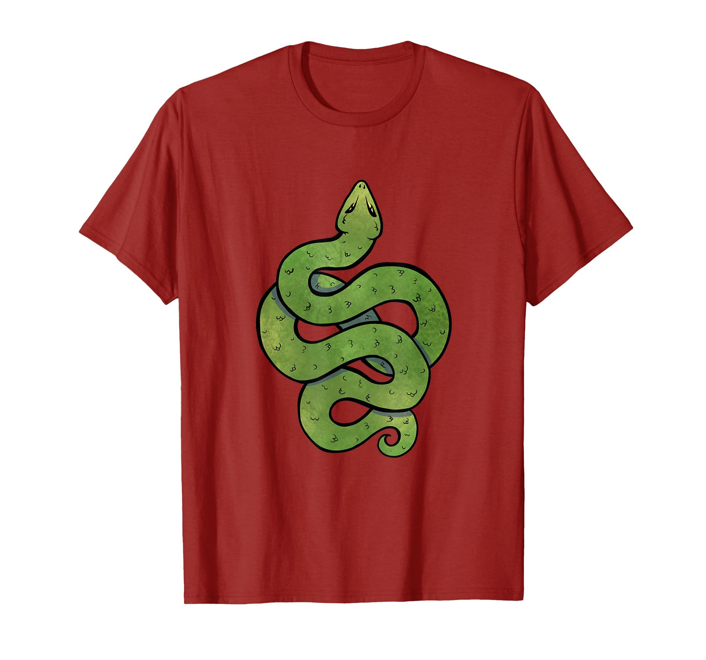 Green Snake Art Snake Symbol T-Shirt