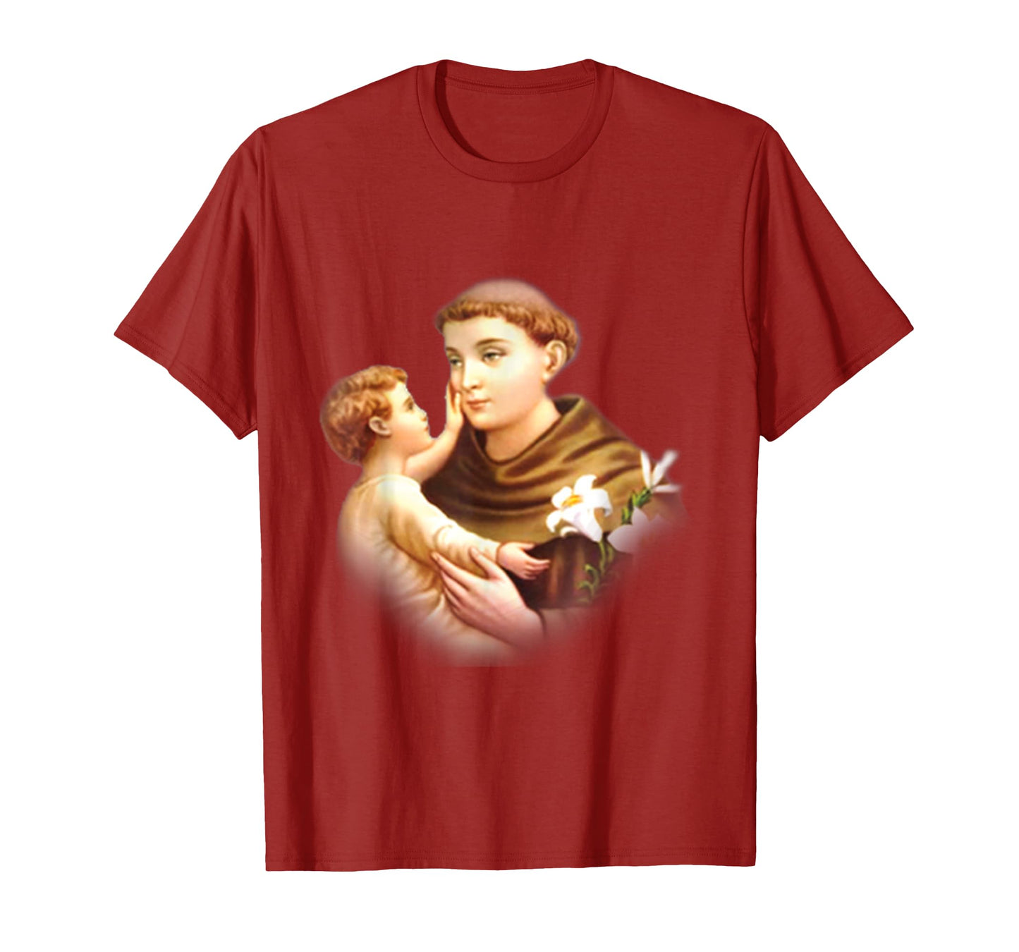 St Anthony of Padua Vintage Catholic Saint Infant Jesus T-Shirt
