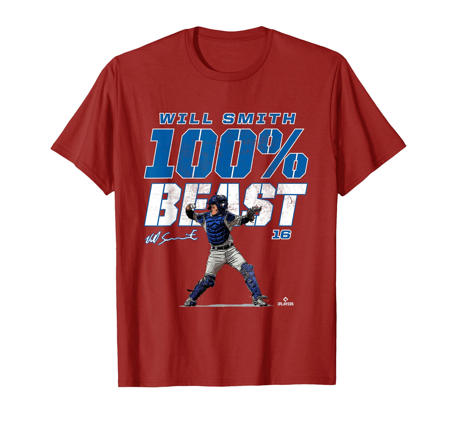 100% Beast Will Smith Los Angeles MLBPA T-Shirt