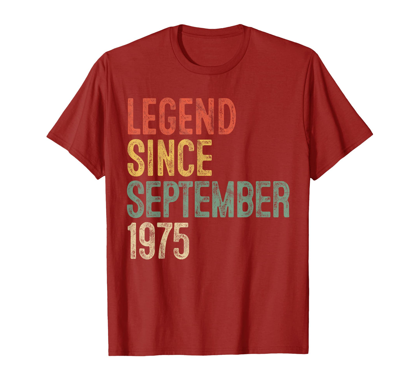 Legend 1975 50th Birthday Gifts for Men Women 50 Year Old T-Shirt