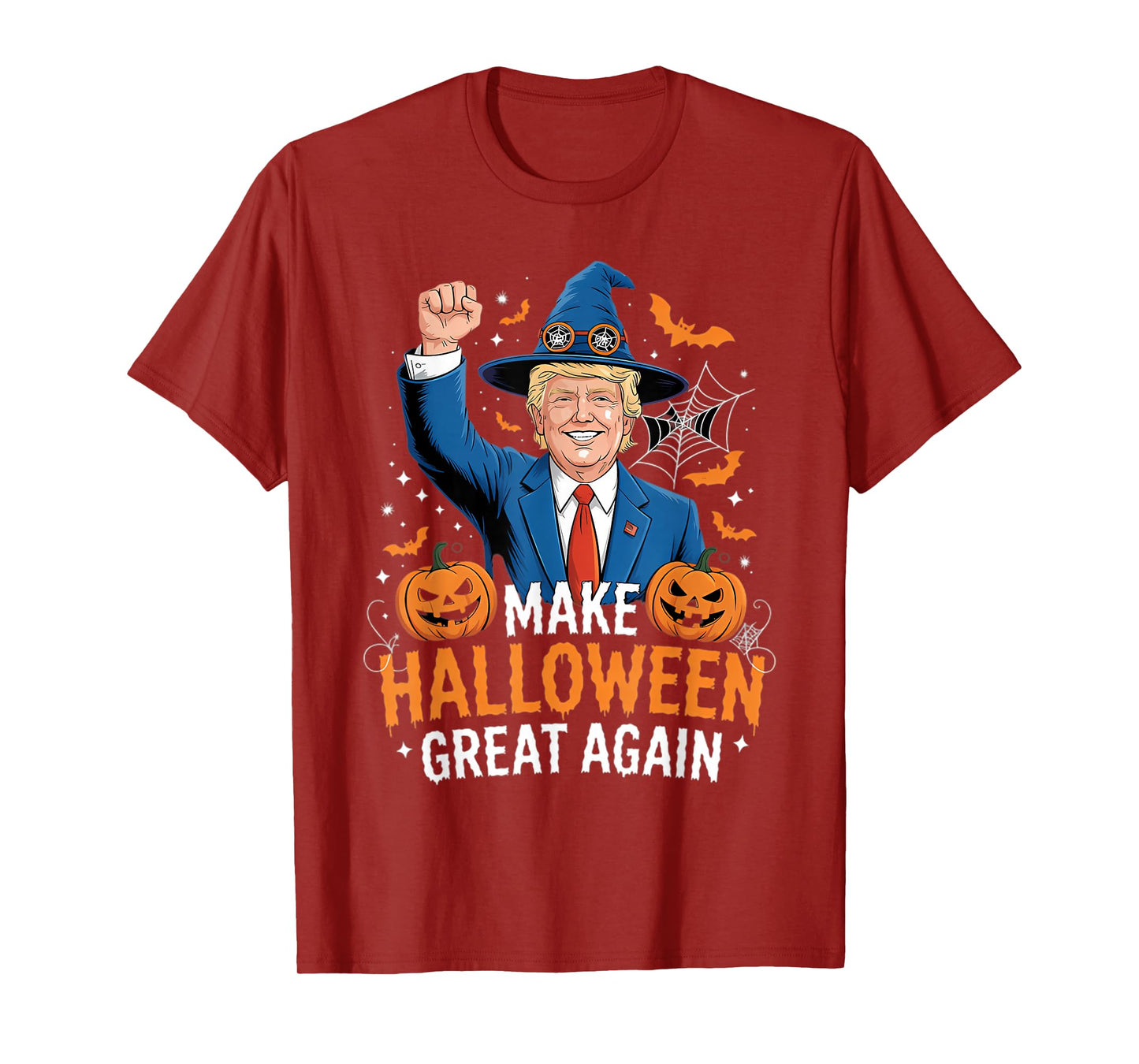 Make Halloween Great Again Funny Trump Spooky Trick Or Treat T-Shirt