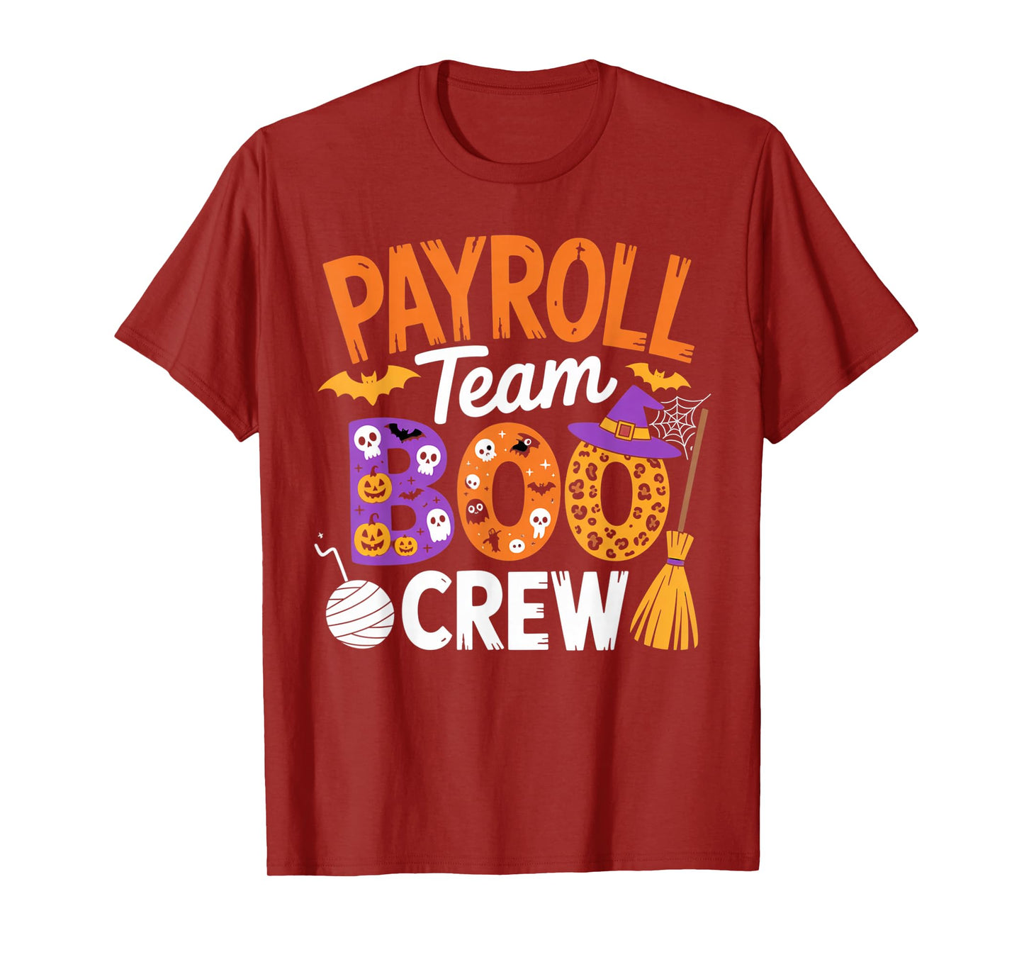 Payroll Team Boo Crew Halloween Matching Spooky Outfit T-Shirt