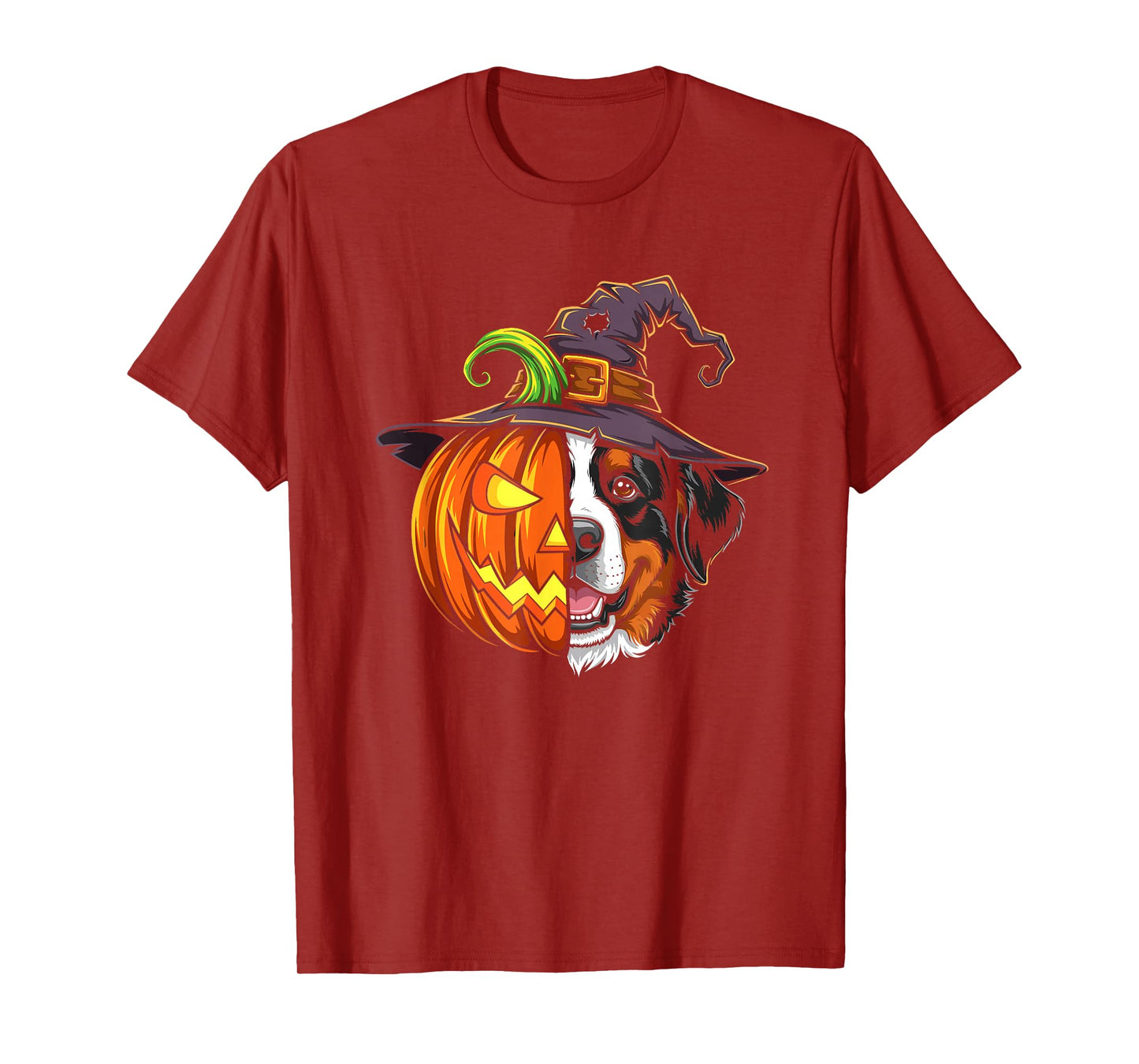 Bernese Moutain Pumpkin Jack O Lantern Halloween Kids Mens T-Shirt