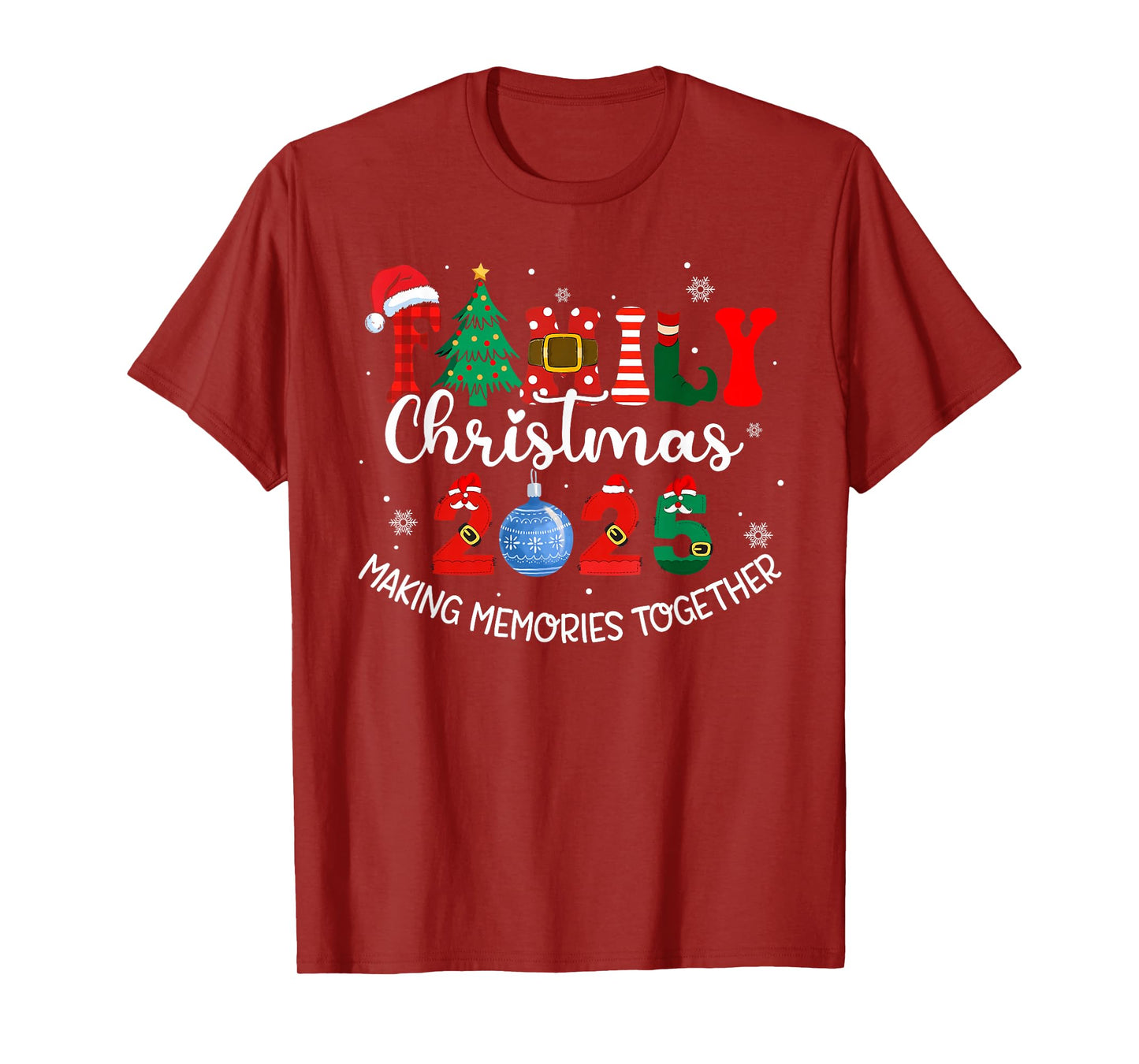 Family Christmas 2025 Matching Outfit Xmas Squad Santa Xmas T-Shirt