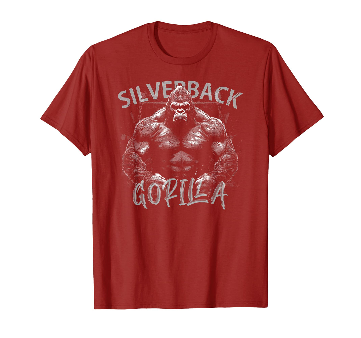 Gorilla Face Monkey Angry Growling Scary Silverback Gorilla T-Shirt