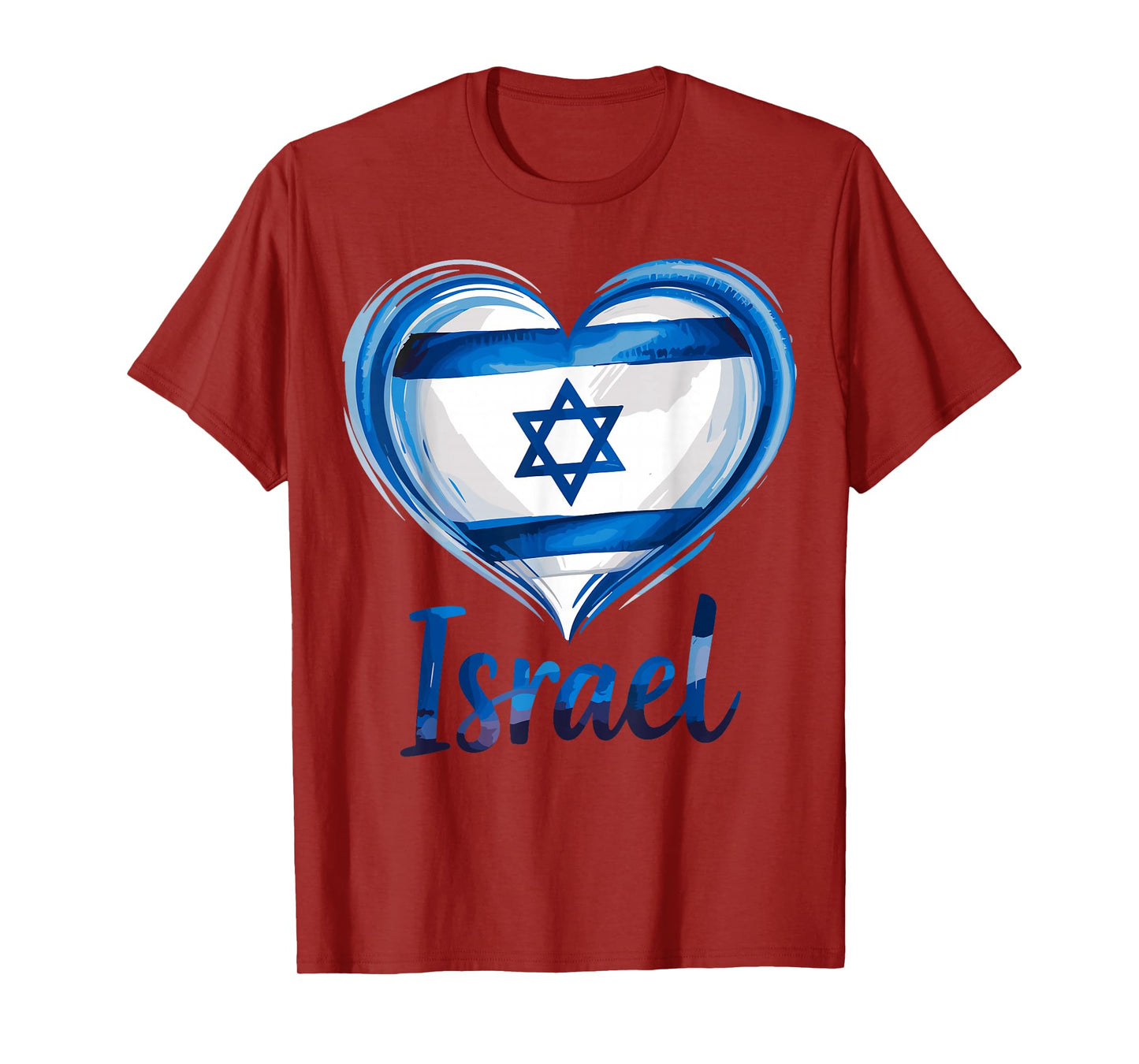 Israel Flag Hear T-Shirt