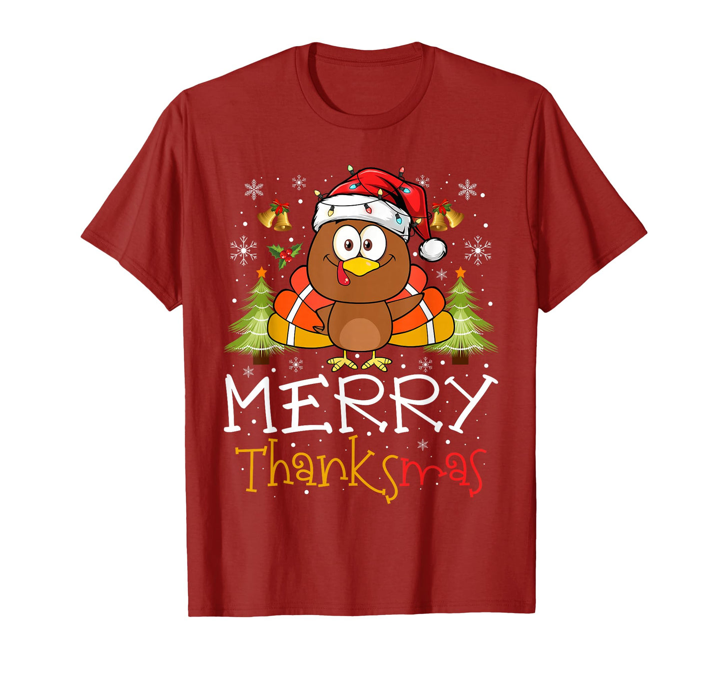 Funny Thanksmas 2025 Merry Thanksmas Thanksgiving Christmas T-Shirt