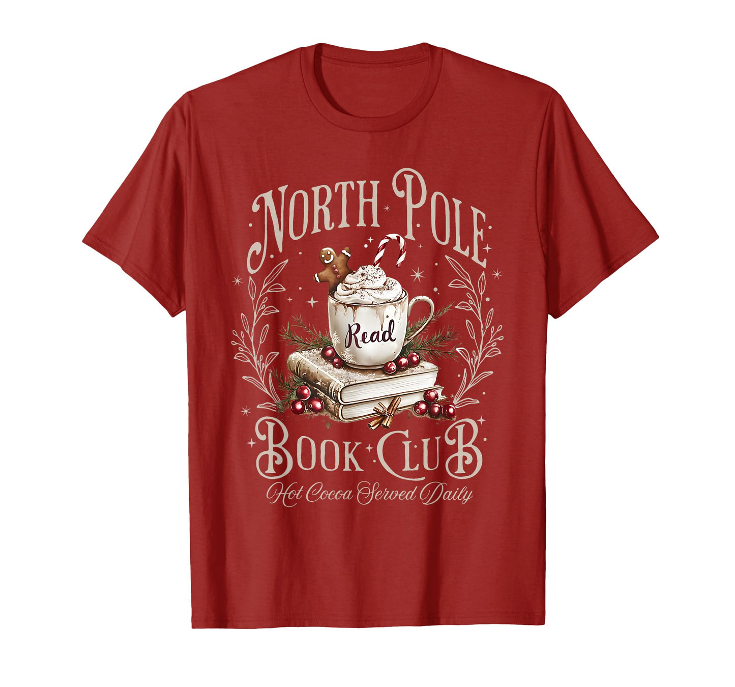 All Booked for Christmas Coquette Xmas Book Club Book Lovers T-Shirt
