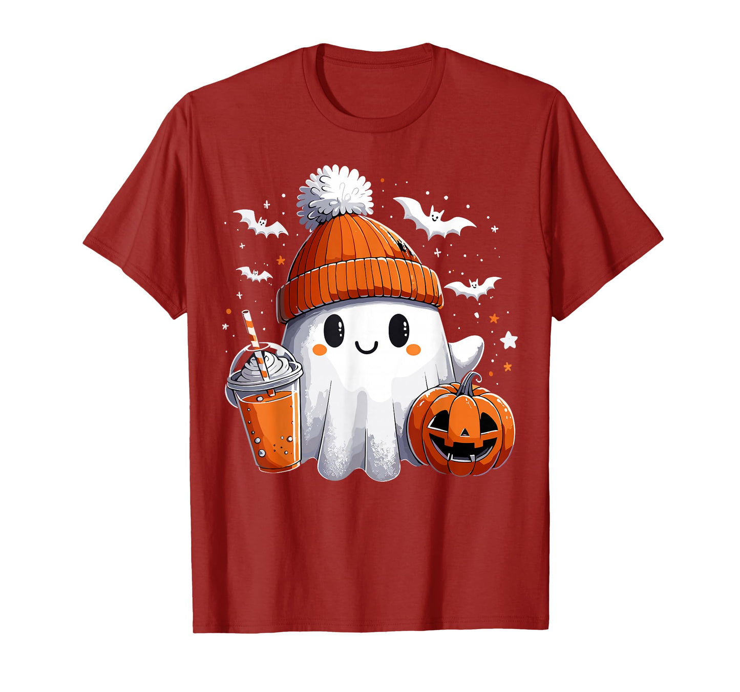 Ghost Drink Halloween Drink Pumpkin T-Shirt