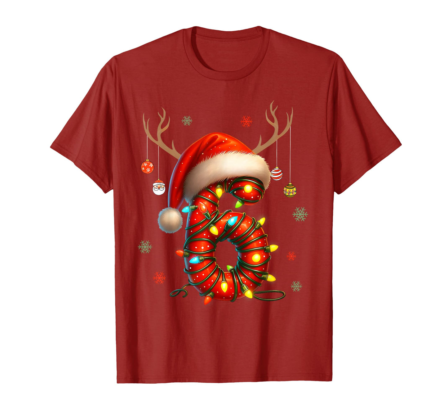 6 7 Six Seven Gen Z Alpha Merry Christmas Holiday Couples T-Shirt