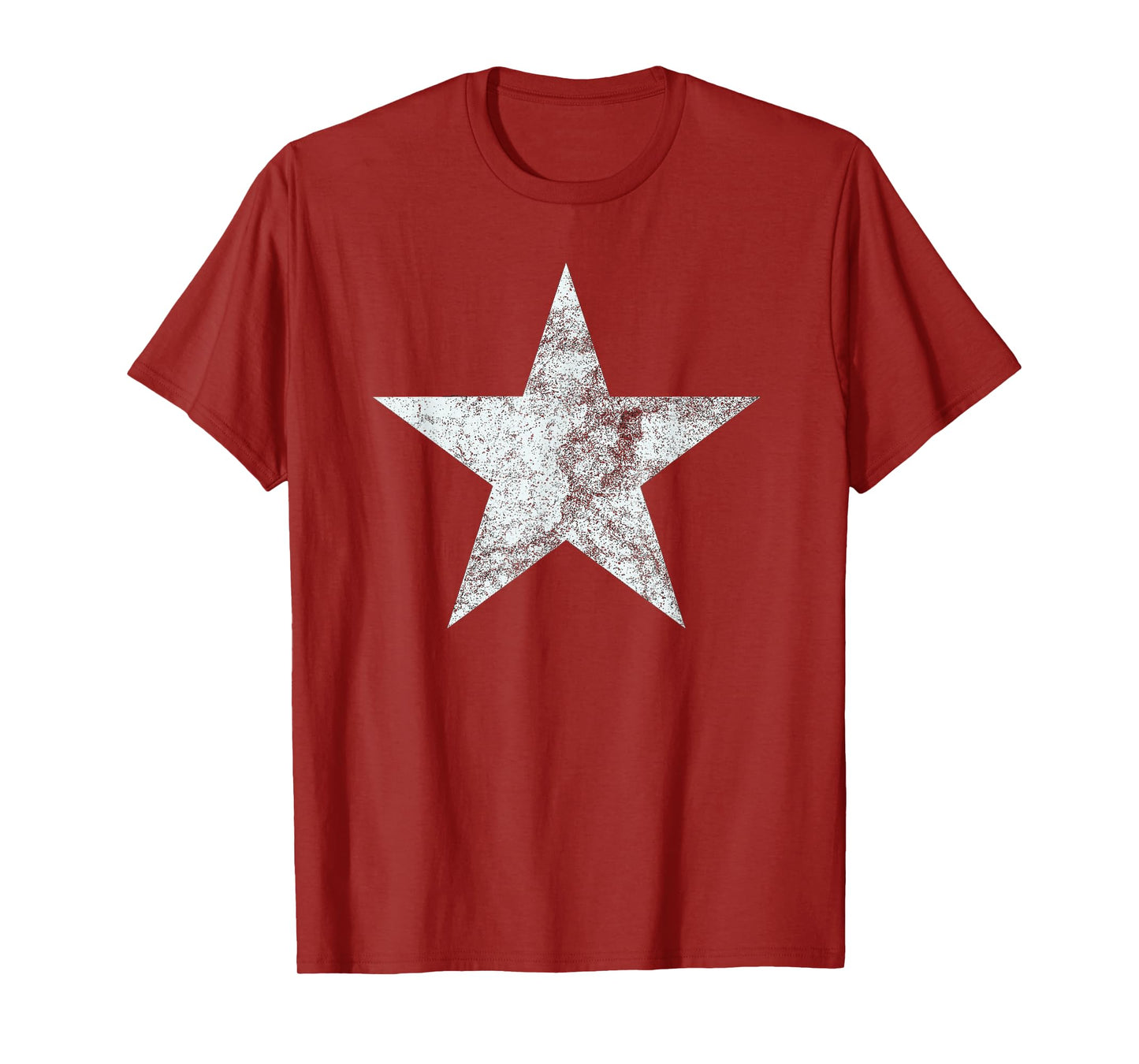 Vintage White Retro Star for Men & Women, Boys & Girls T-Shirt