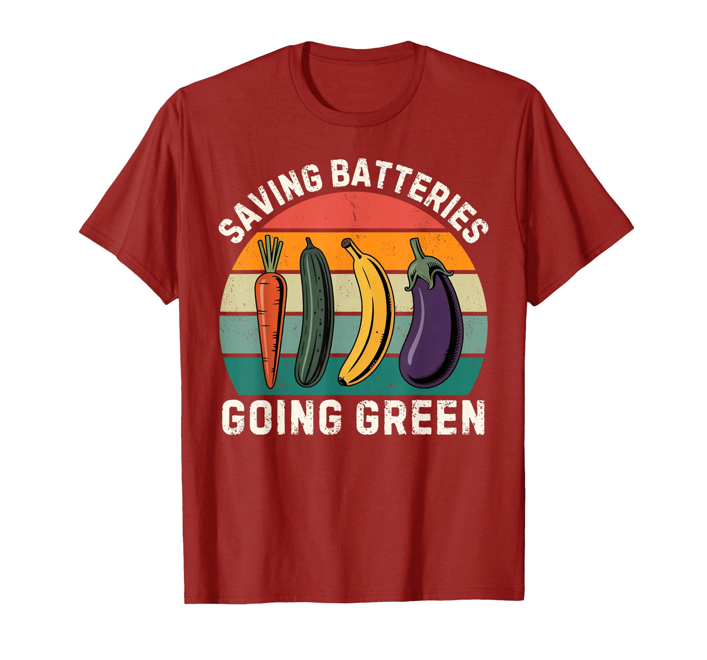Saving Batteries Going Green Funny Inappropriate Humor Women T-Shirt