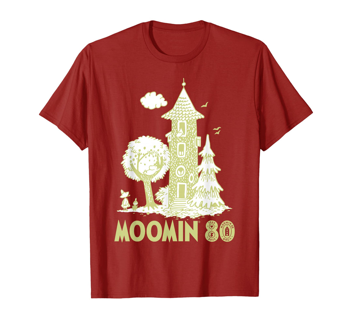 Moomin 80th Anniversary Moomin House Scene T-Shirt