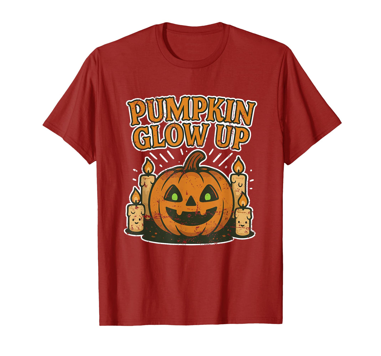 Pumpkin Glow Up with Candles T-Shirt