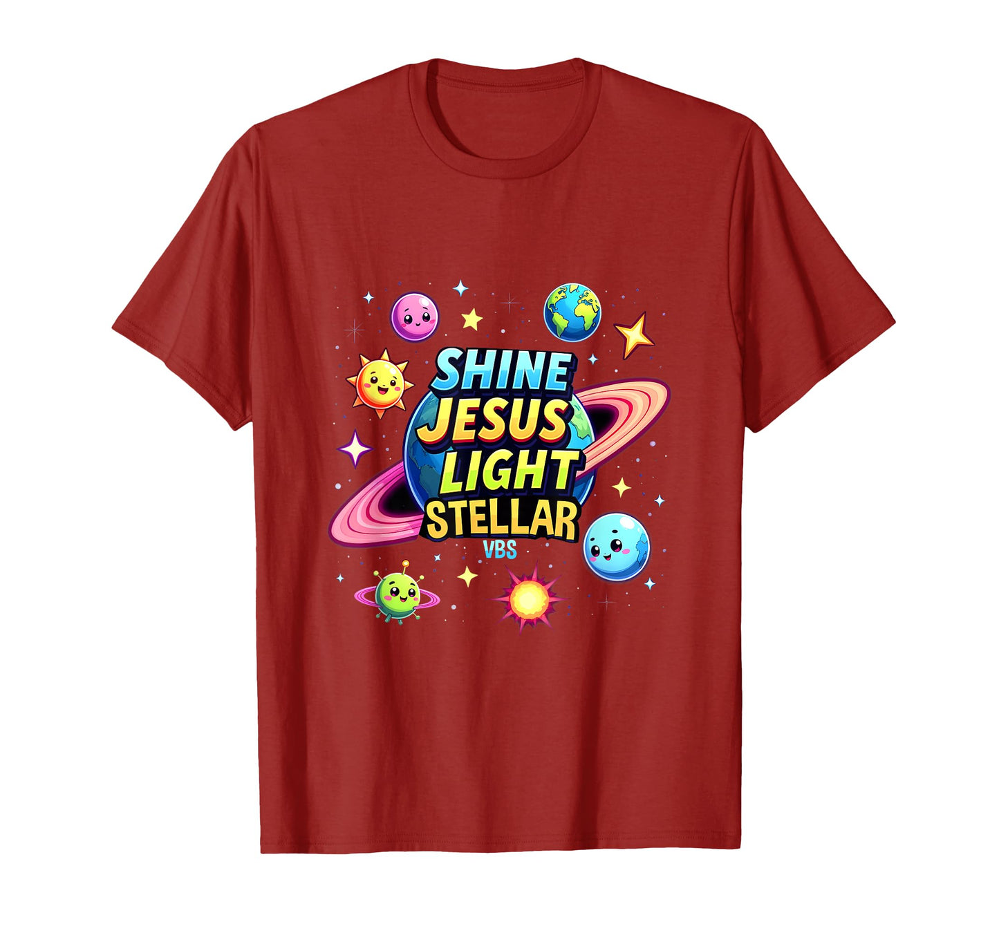 Stellar Space VBS 2025 School Camp Christian T-Shirt