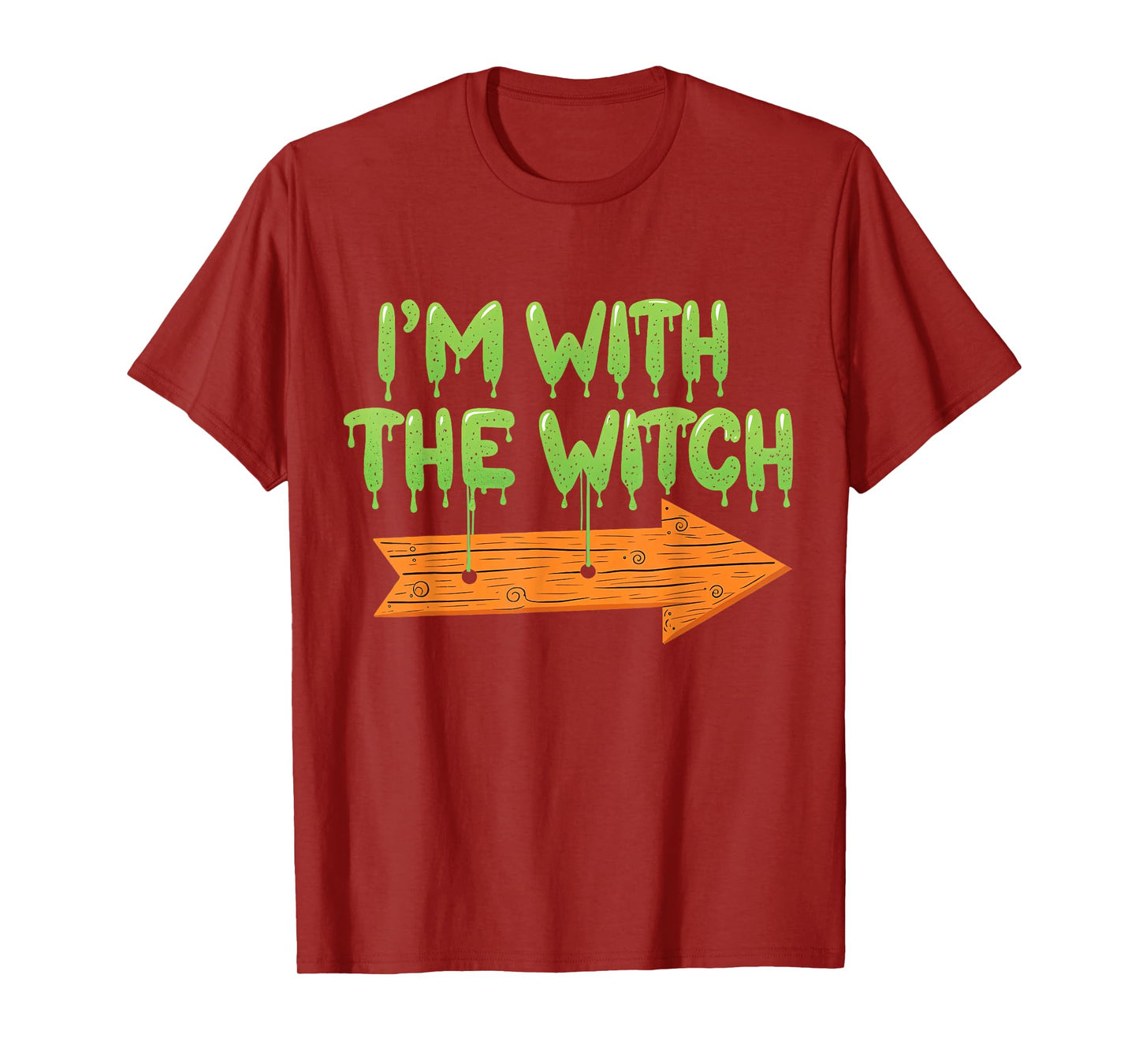 I'm with The Witch Halloween Couples Matching Spooky Season T-Shirt
