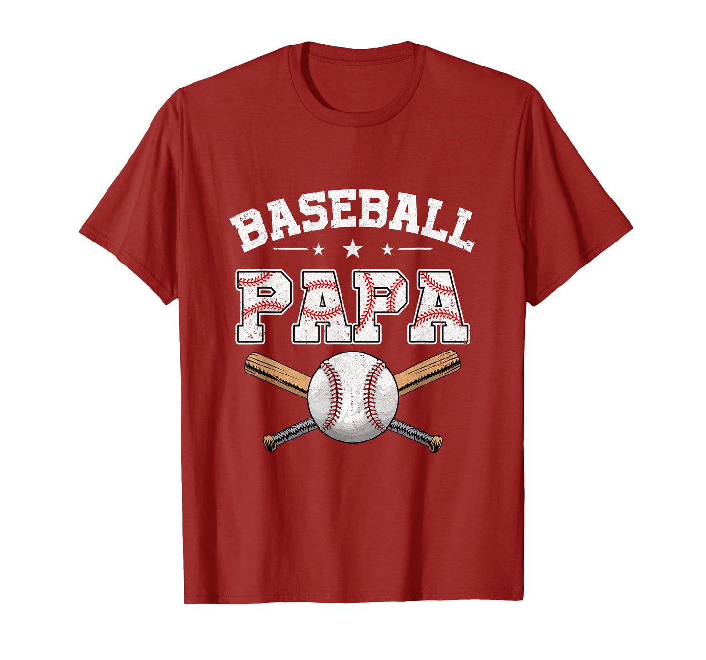 Baseball Papa For Fathers Day Baseball Lovers T-Shirt