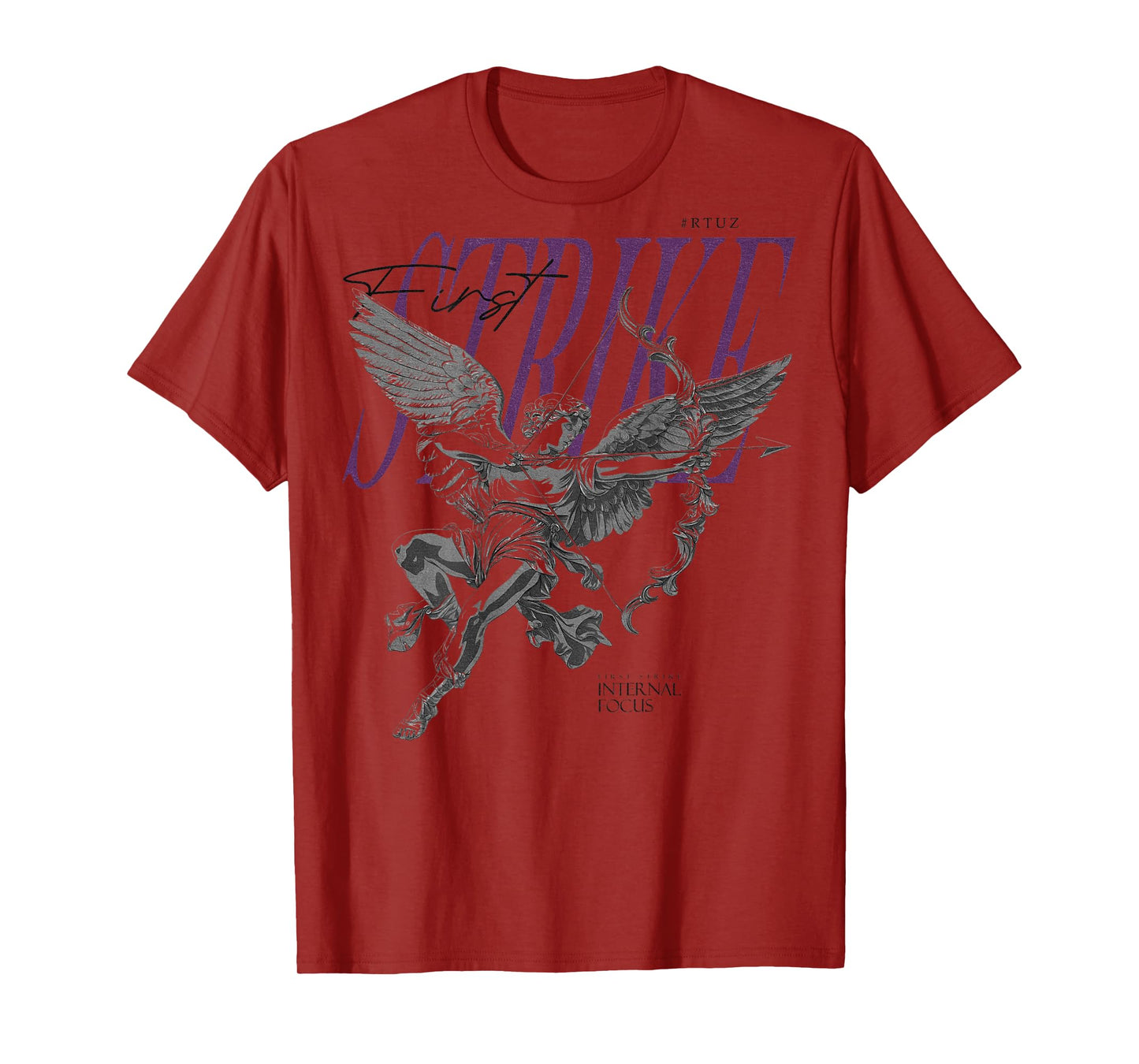Hip Hop Vintage Edgy Urban Y2K Back Print Streetwear Angel T-Shirt