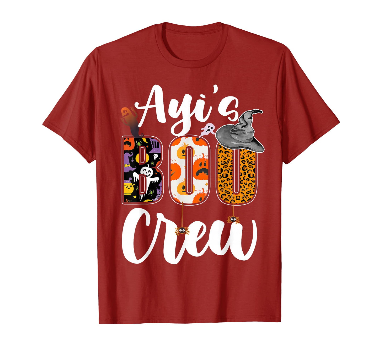 Ayi's Boo Crew Halloween Aunt Nephew Niece Matching T-Shirt