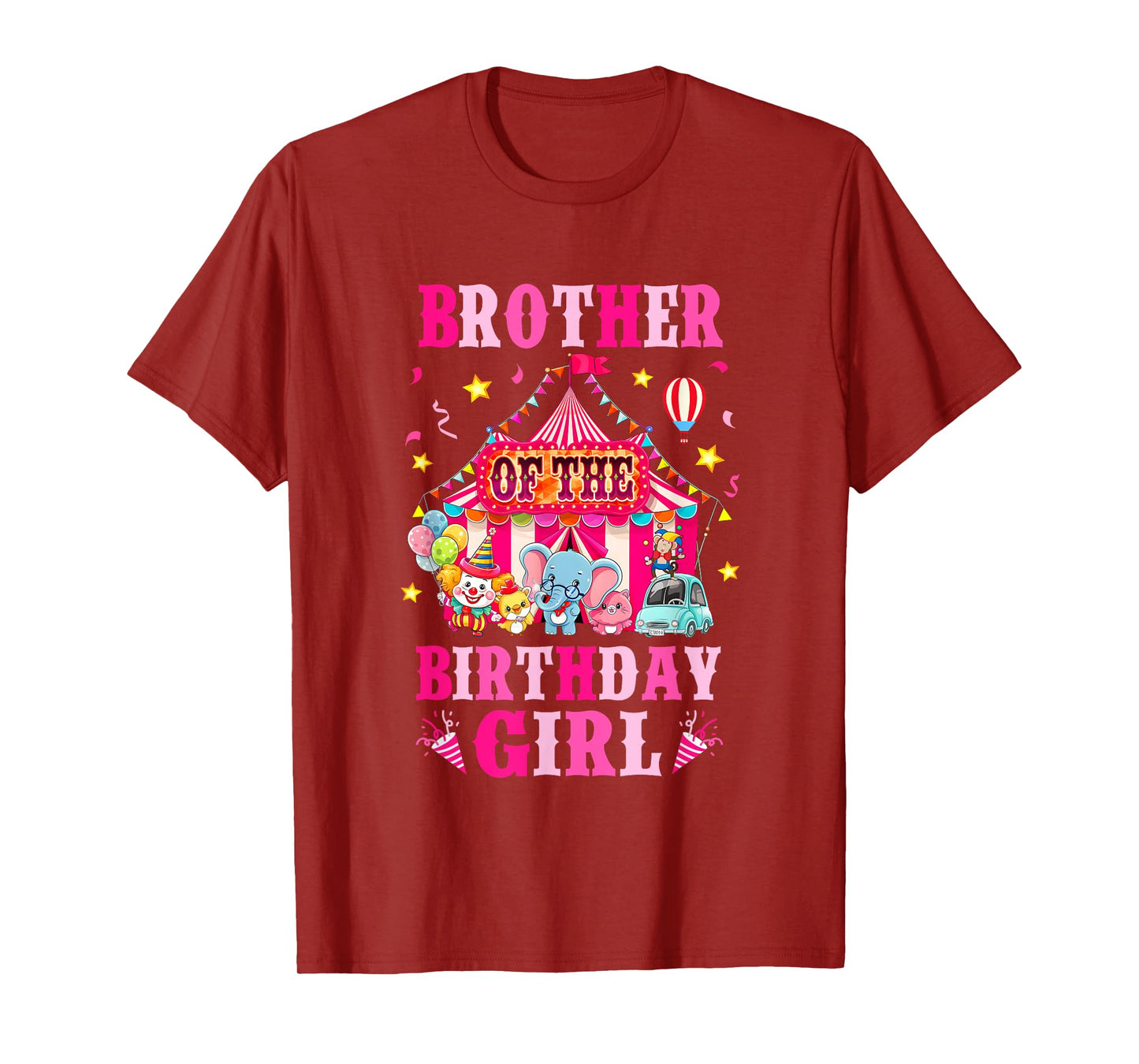 Brother Of The Birthday Girl Circus Carnival Family Party T-Shirt