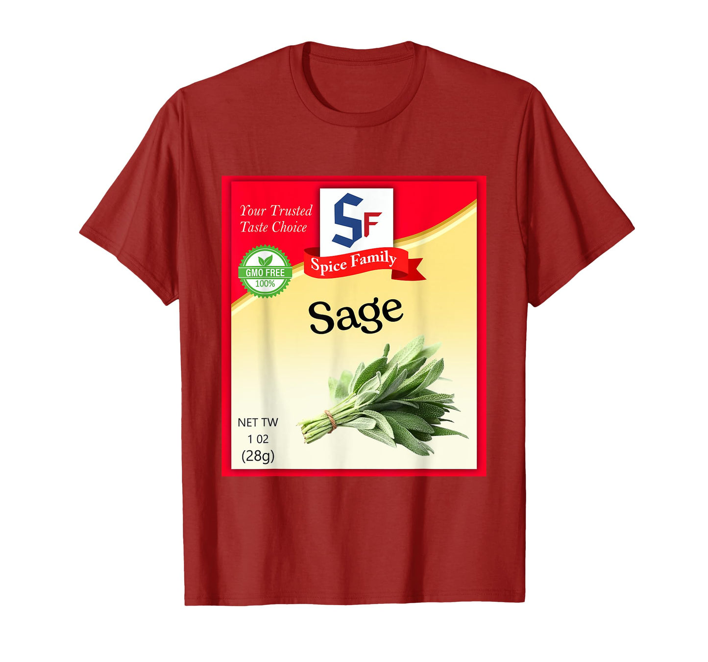 Sage Condiment Costume Holiday Spice Costumes T-Shirt