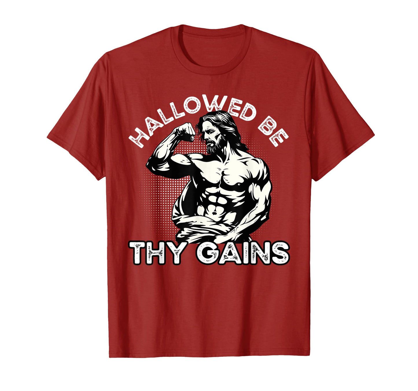 Funny Gym Workout Bodybuilding Fitness Gym And Jesus Christ T-Shirt