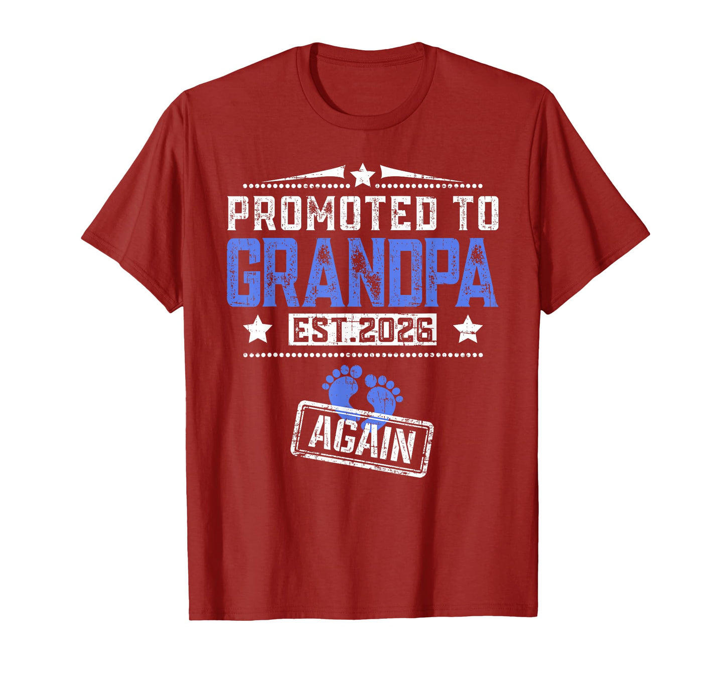 Promoted To Grandpa Again 2026 Father's Day T-Shirt