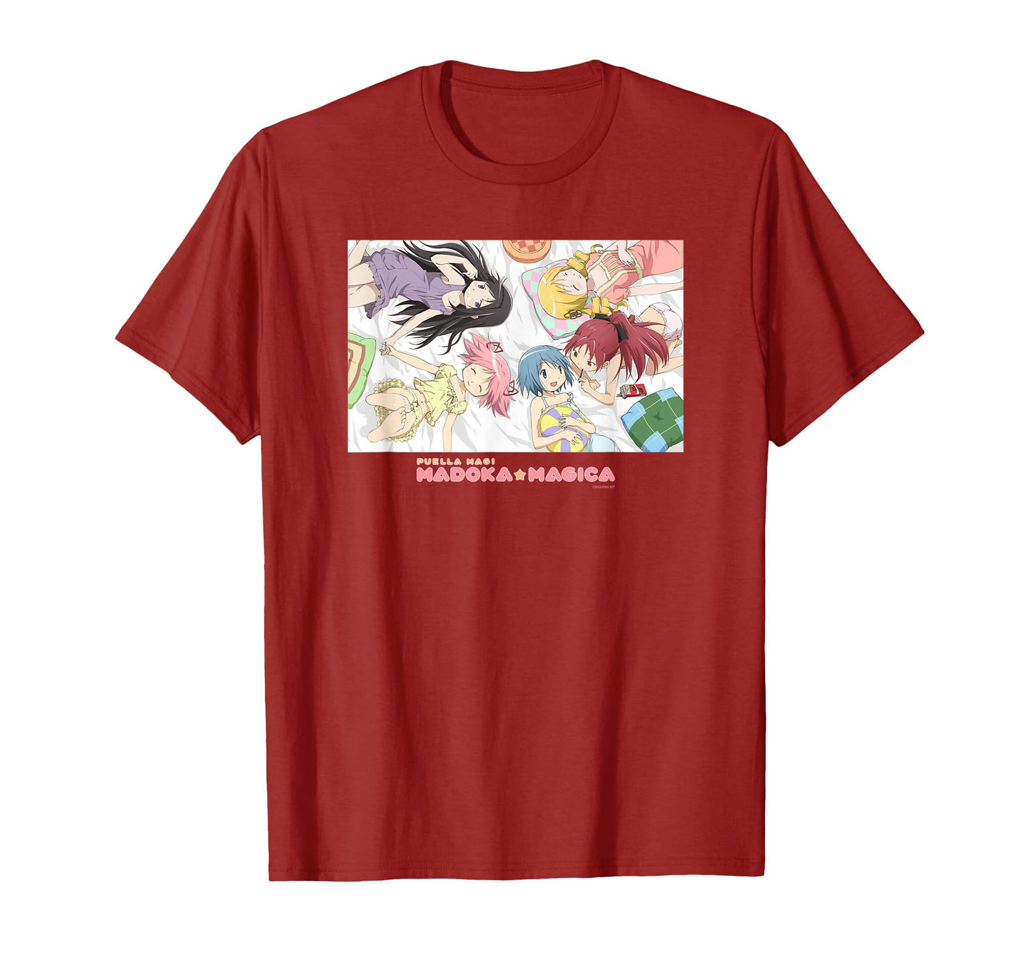 Madoka Magica Pajama Party Illustration Cute Girl Anime T-Shirt