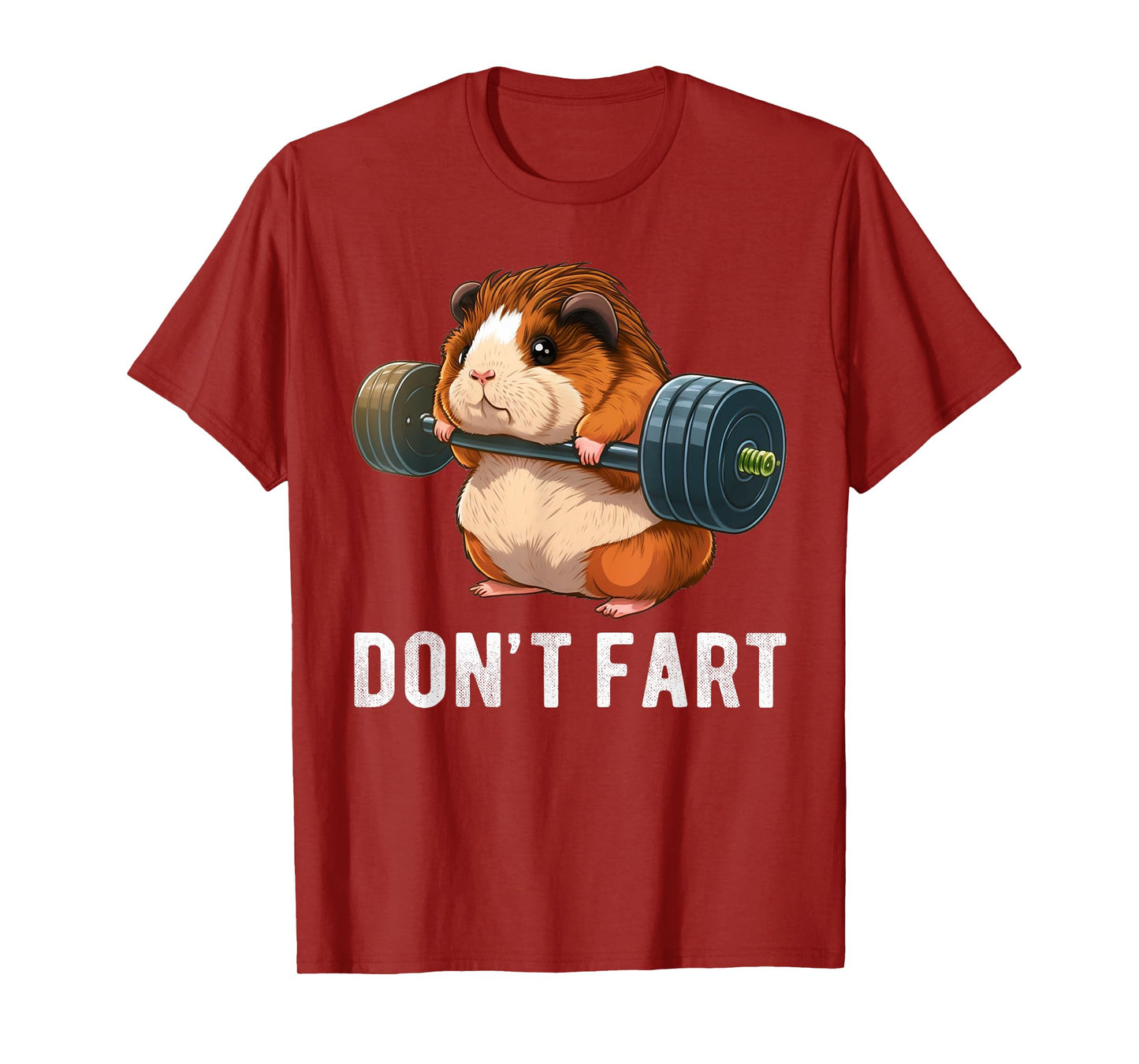 Guinea Pig Weight Lifting Gym Fitness Workout Funny T-Shirt
