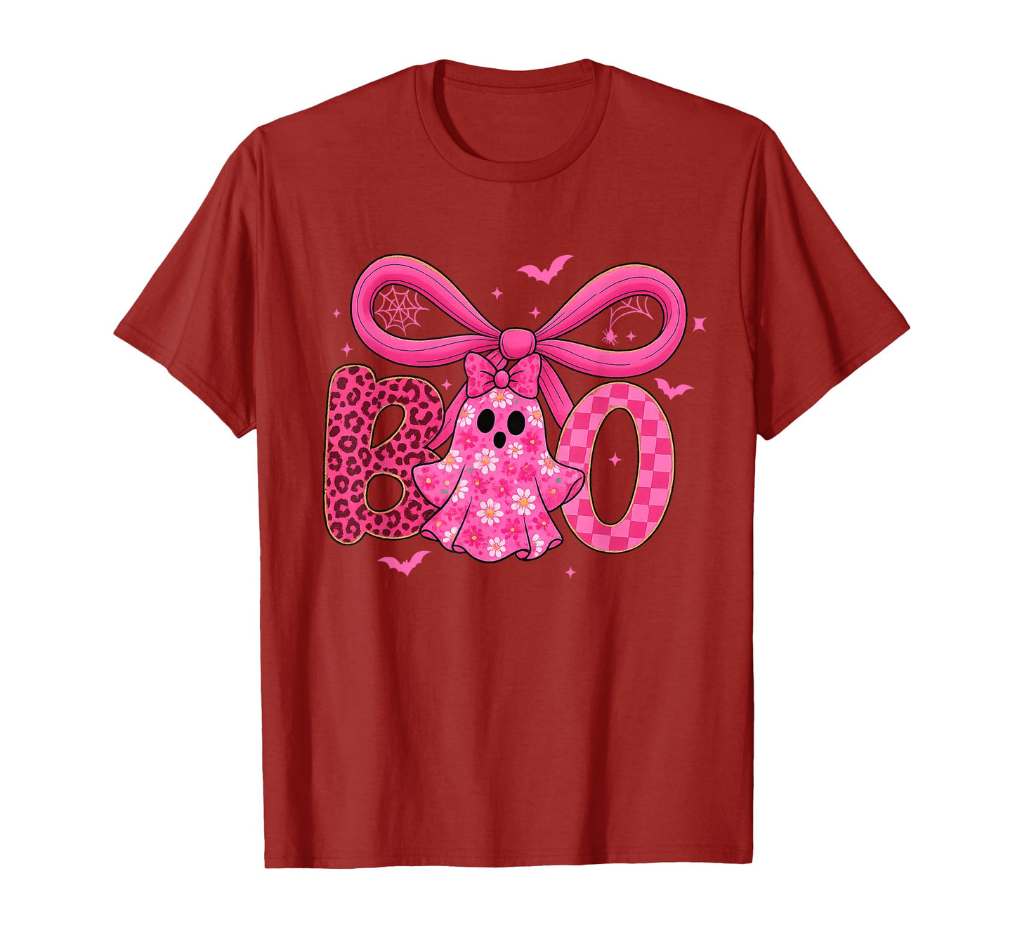 Boo Halloween Pumpkin Pink Ribbon Witch Breast Cancer T-Shirt