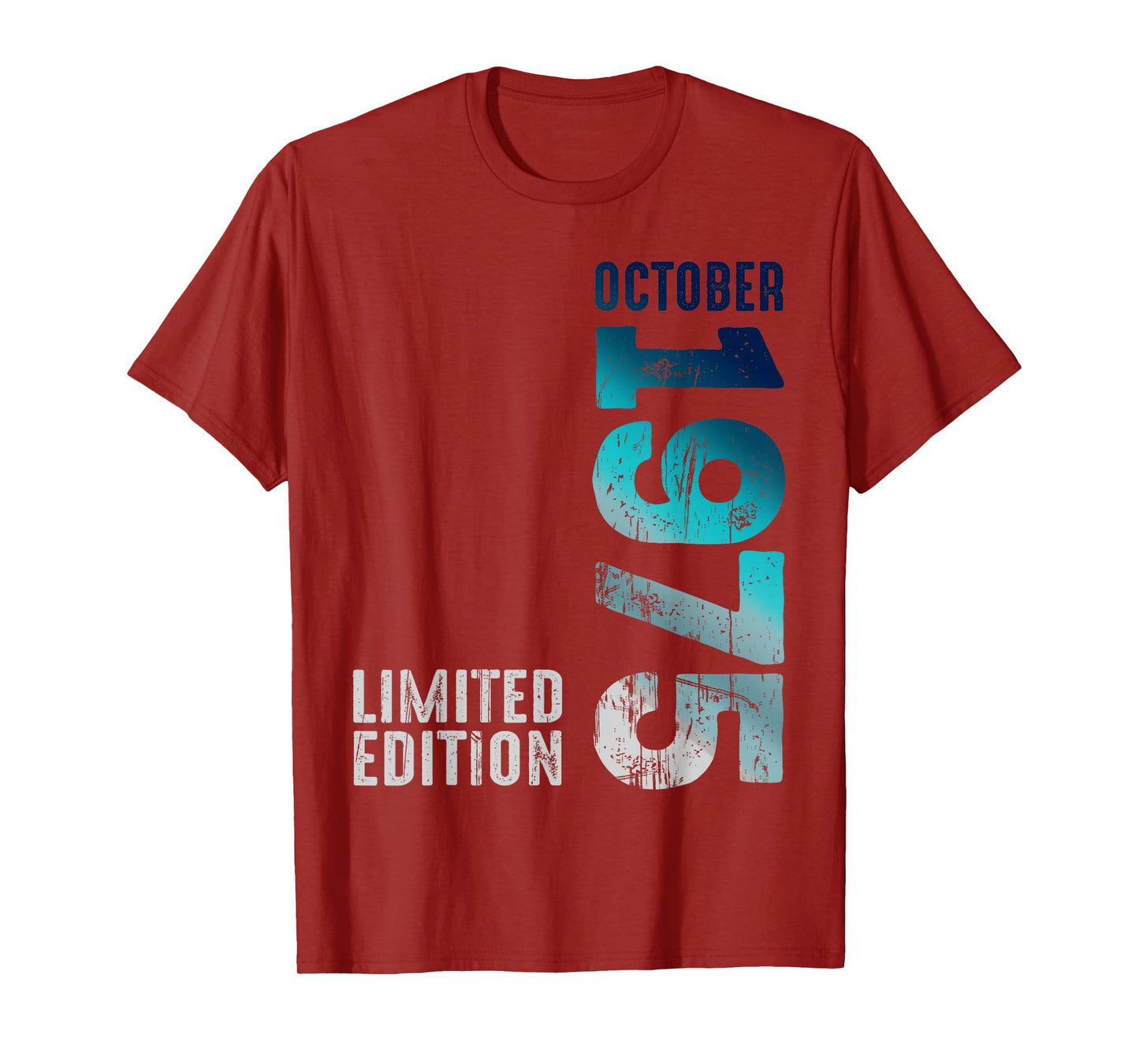Cool Awesome October 1975 Since 1975 Vintage 1975 Retro 1975 T-Shirt