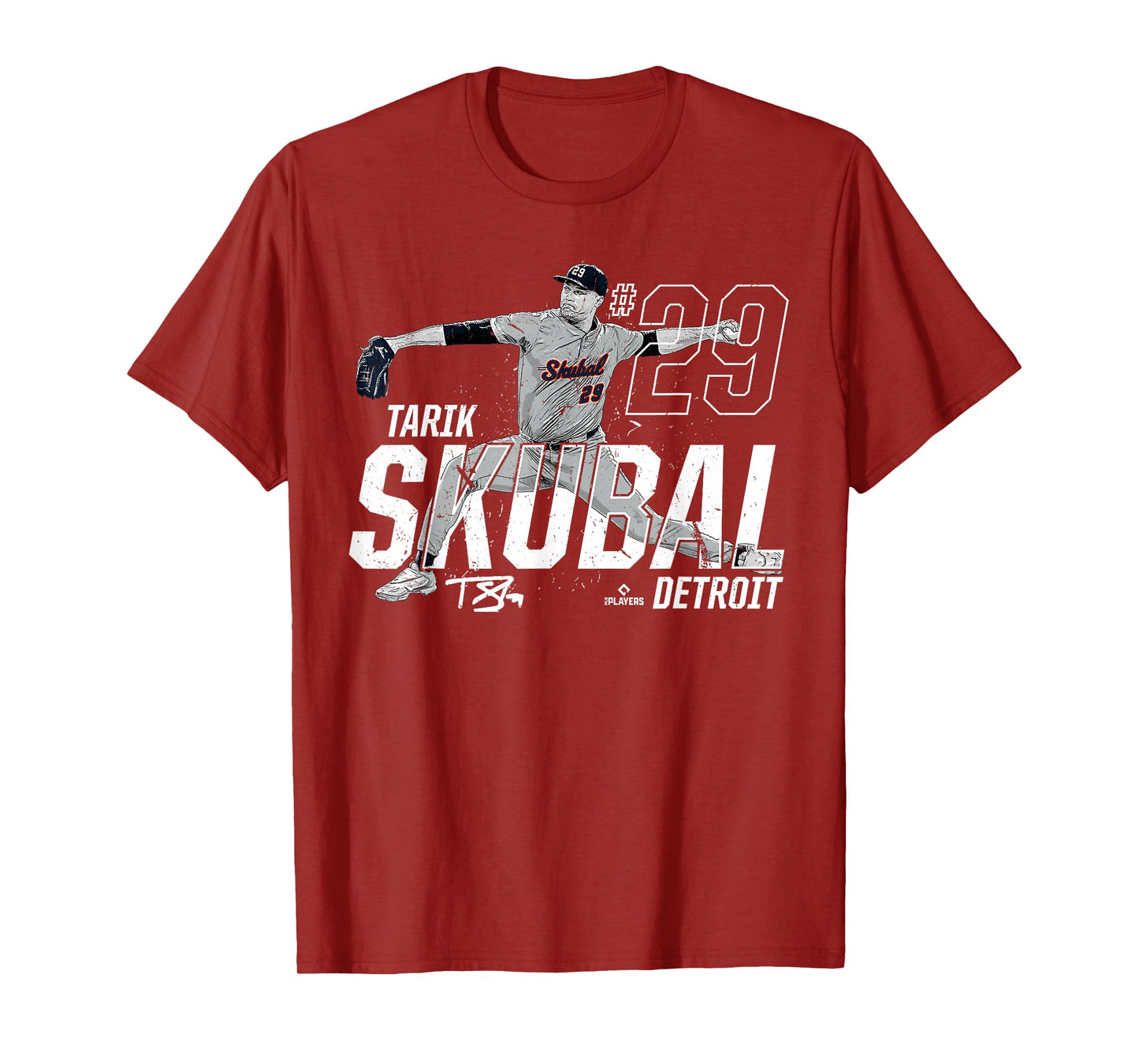 Dynamic Pose Tarik Skubal Detroit Baseball MLBPA T-Shirt